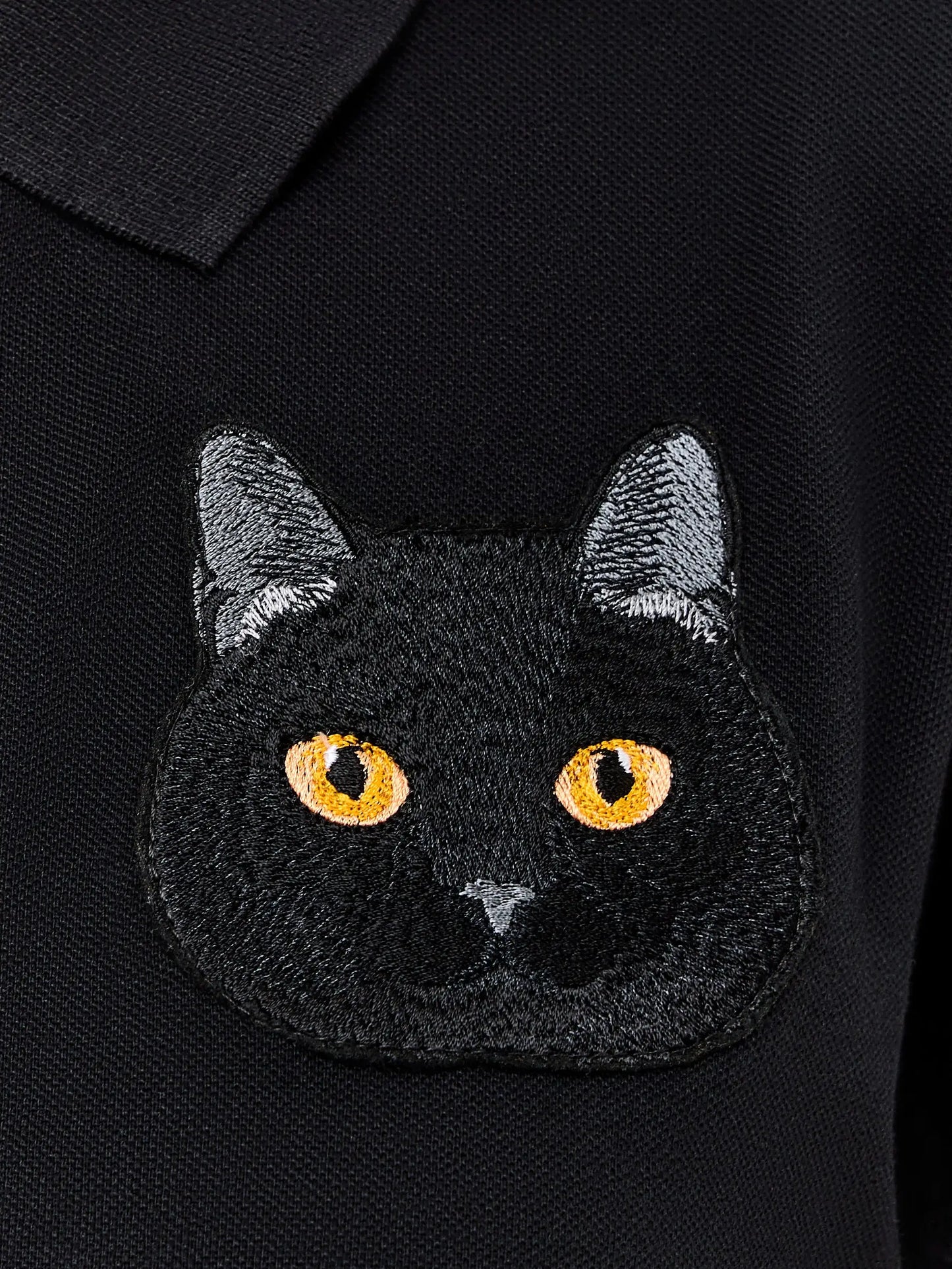 White polo t-shirt cat - Funny Cat Polo t-shirt & dress | For Cat Lovers | CAT by maniita
