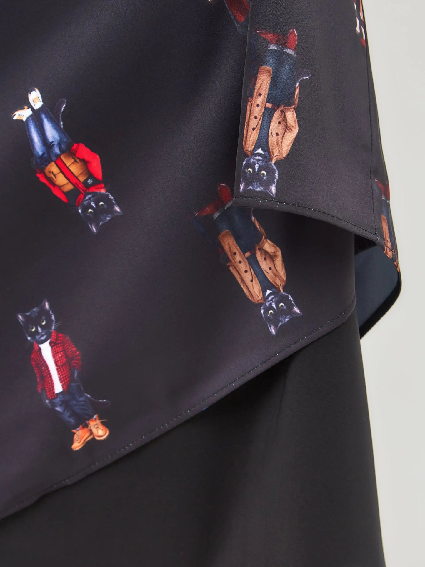 Black silk loungewear - Loungewear