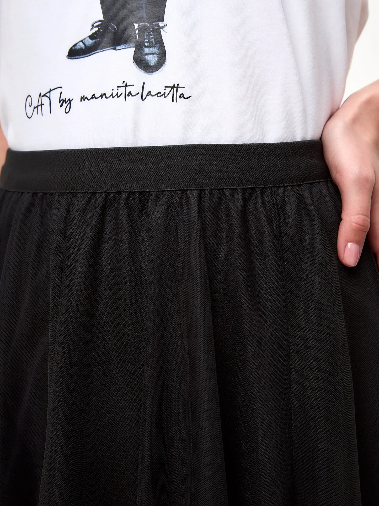Black tulle skirt rocky - Funny Cat Bottom | For Cat Lovers | CAT by maniita lacitta