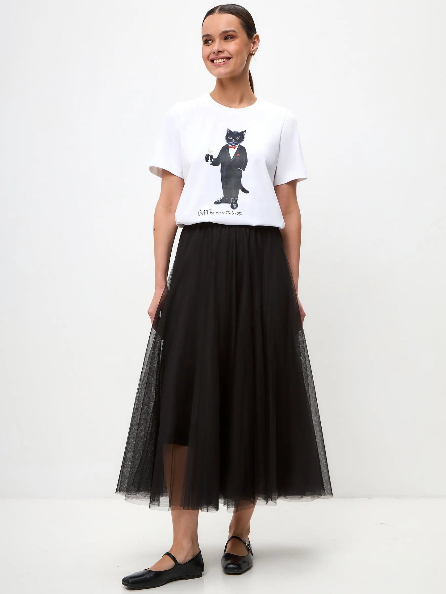 Black tulle skirt rocky - Funny Cat Bottom | For Cat Lovers | CAT by maniita lacitta