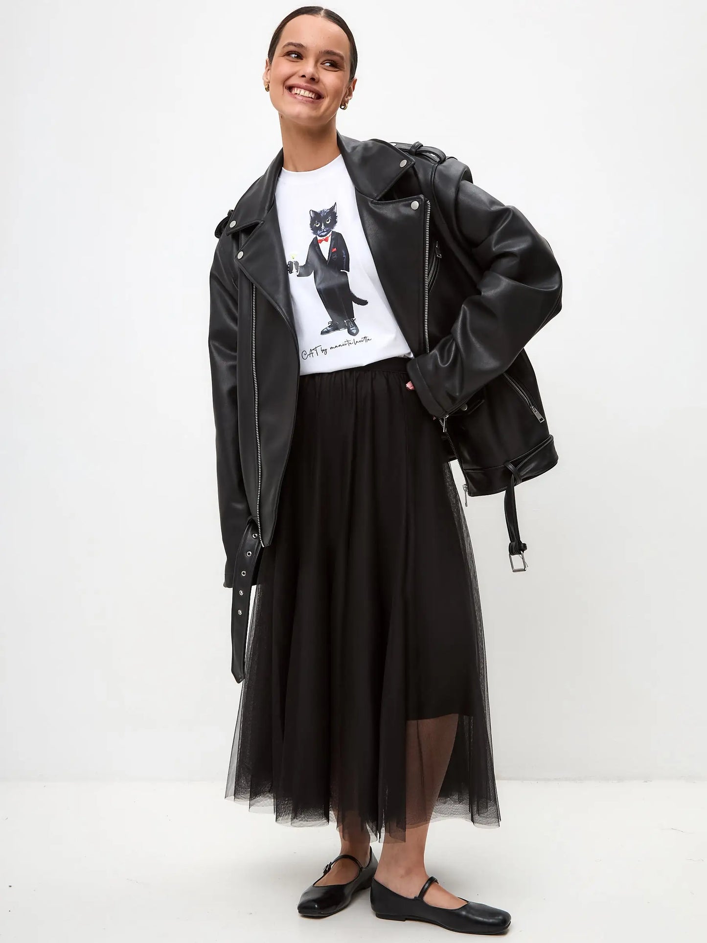 Black tulle skirt rocky - Funny Cat Bottom | For Cat Lovers | CAT by maniita lacitta