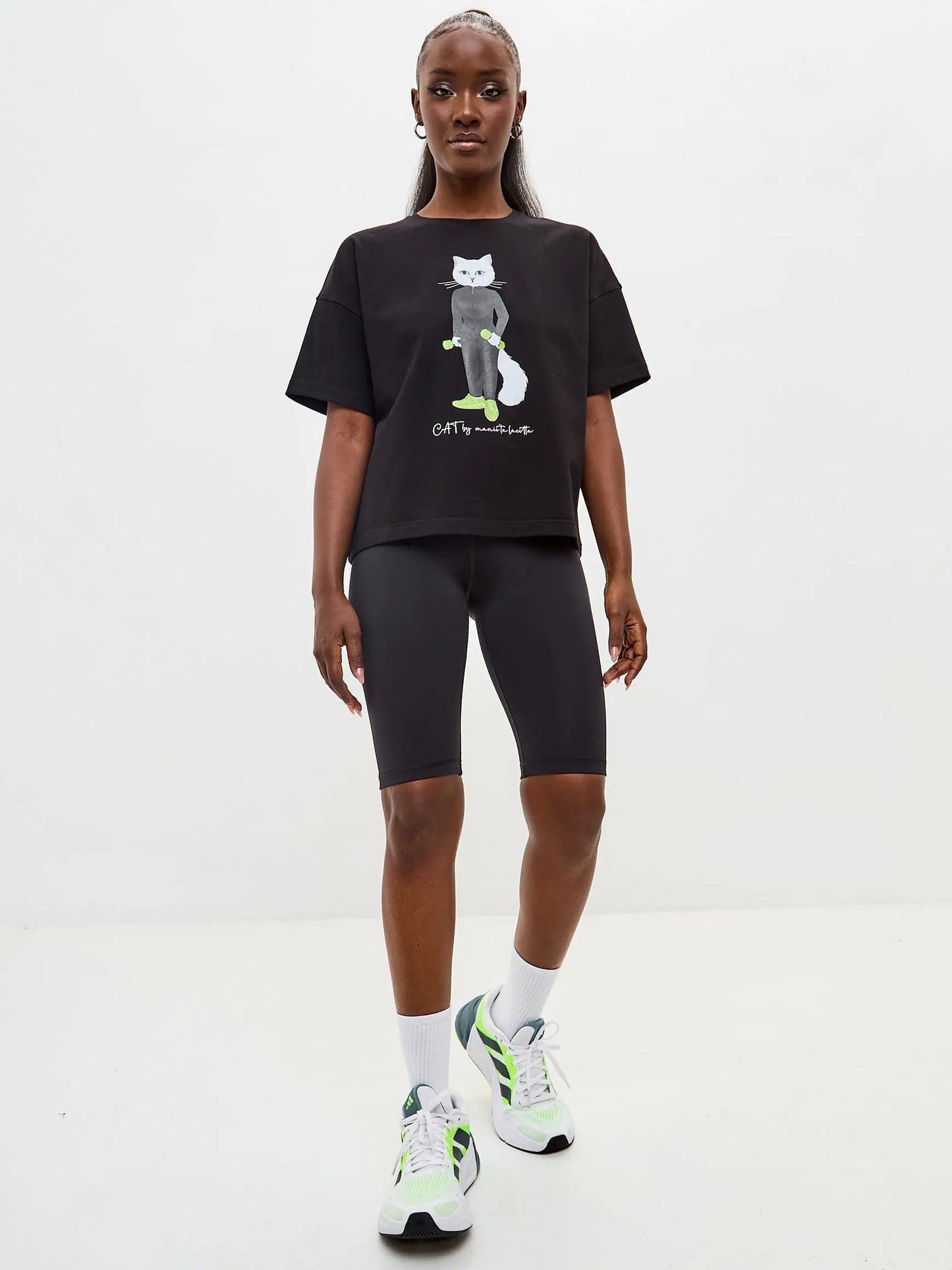 Black Women’s sport shorts CAT - Bottom