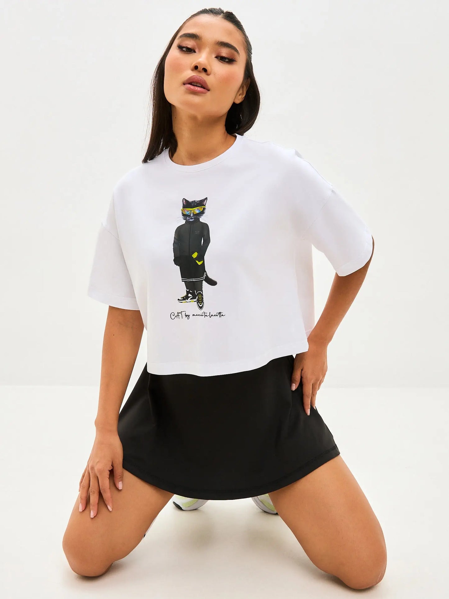 Black women’s sport skorts cat - Funny Cat Bottom | For Cat Lovers | CAT by maniita lacitta