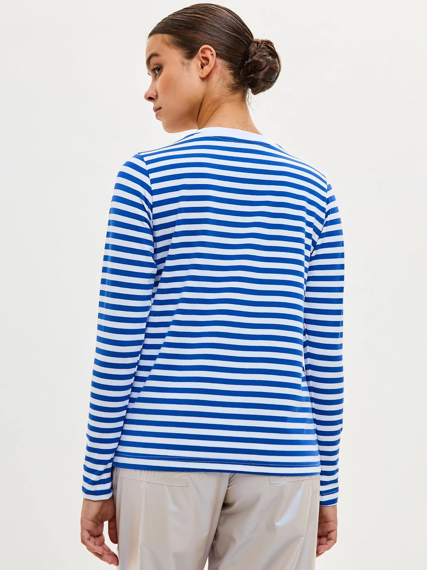 Blue longsleeve ski cat - Funny Cat Shirt & Striped shirt | For Cat Lovers | CAT by maniita