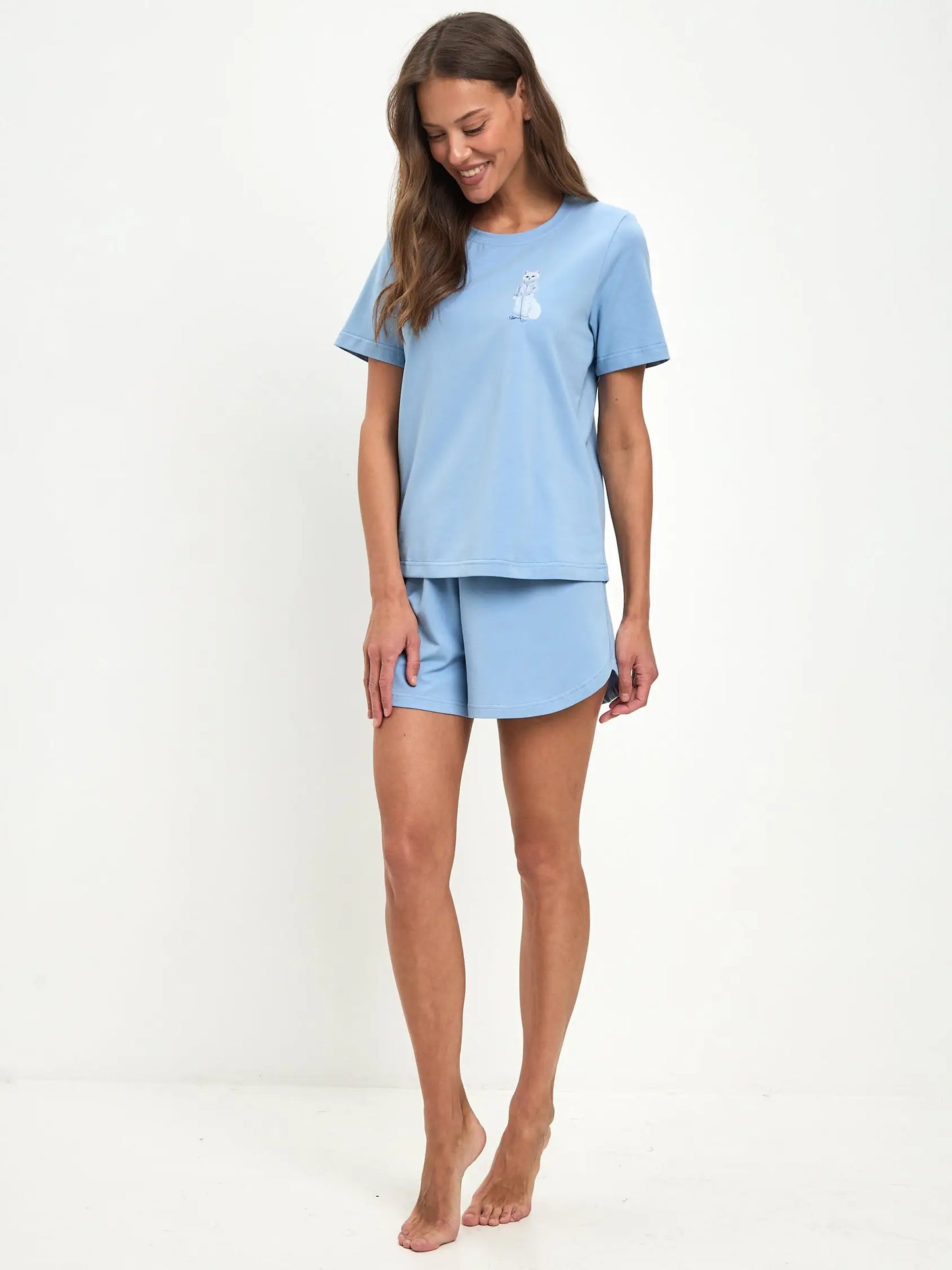 Blue pajamas - Funny Cat Loungewear | For Cat Lovers | CAT by maniita lacitta