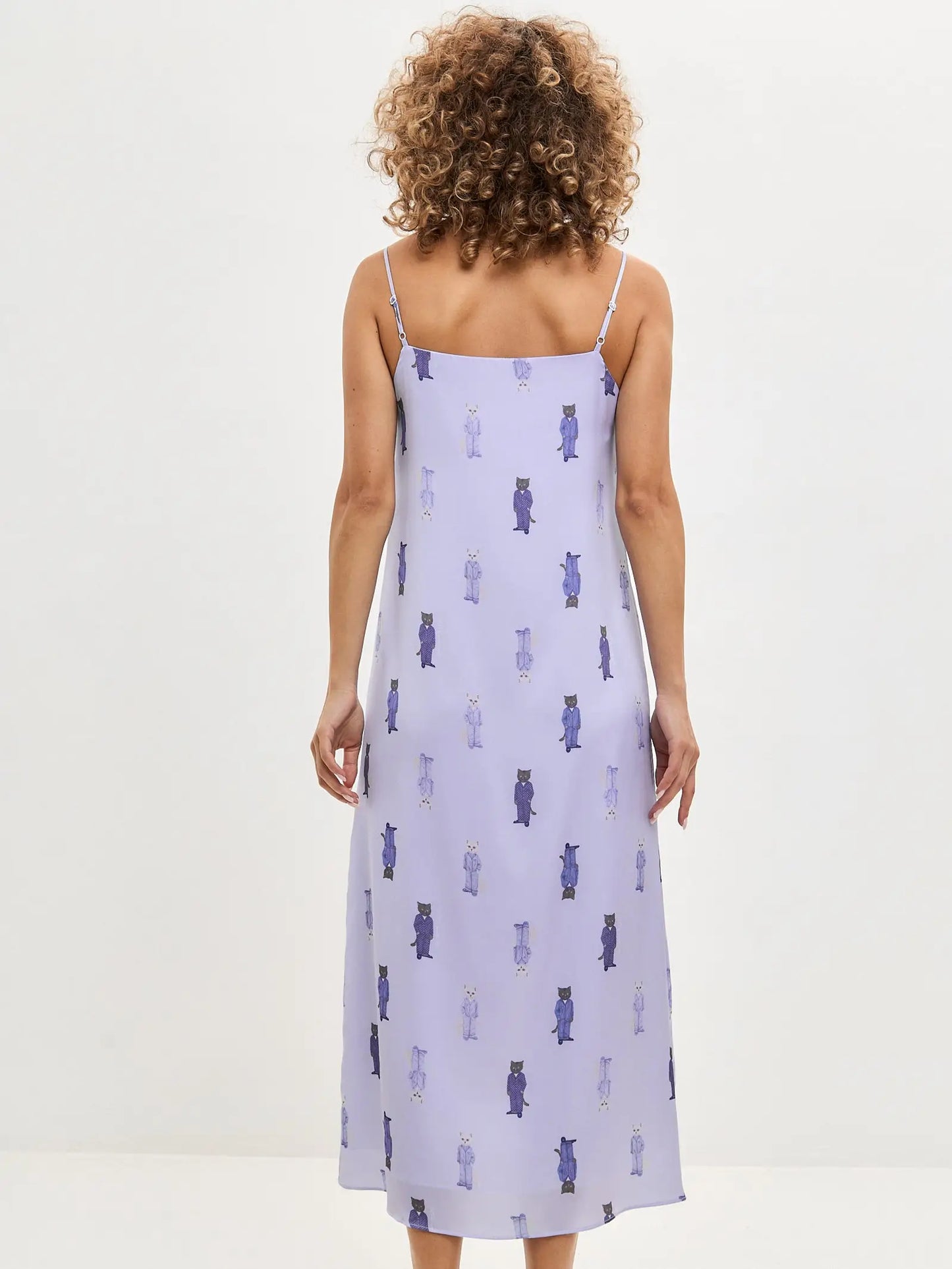 Blue silk loungewear - Funny Cat Loungewear | For Cat Lovers | CAT by maniita lacitta