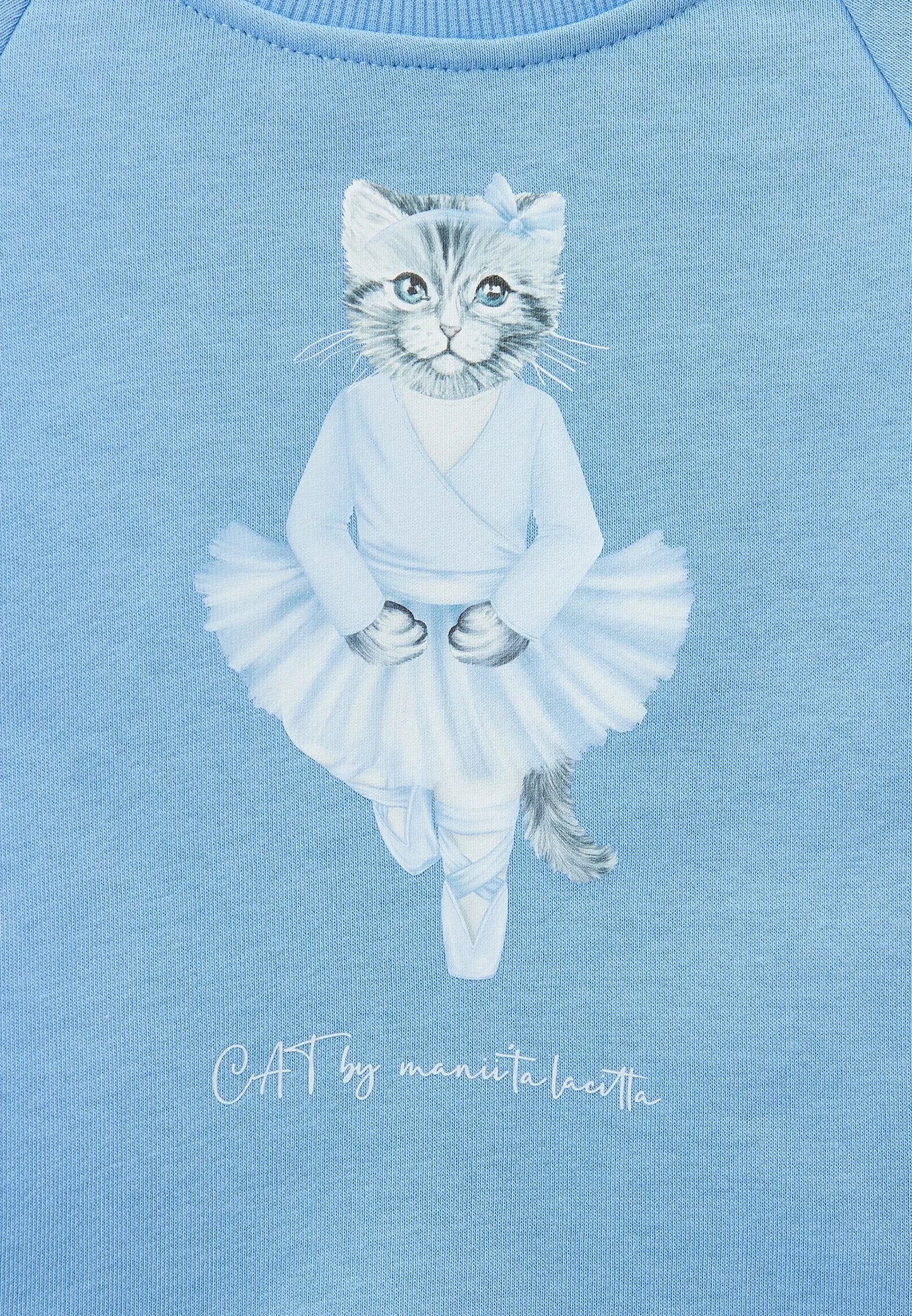 Blue sweatshirt ballet cat - Funny Cat Hoodie & sweatshirt | For Cat Lovers | CAT by maniita