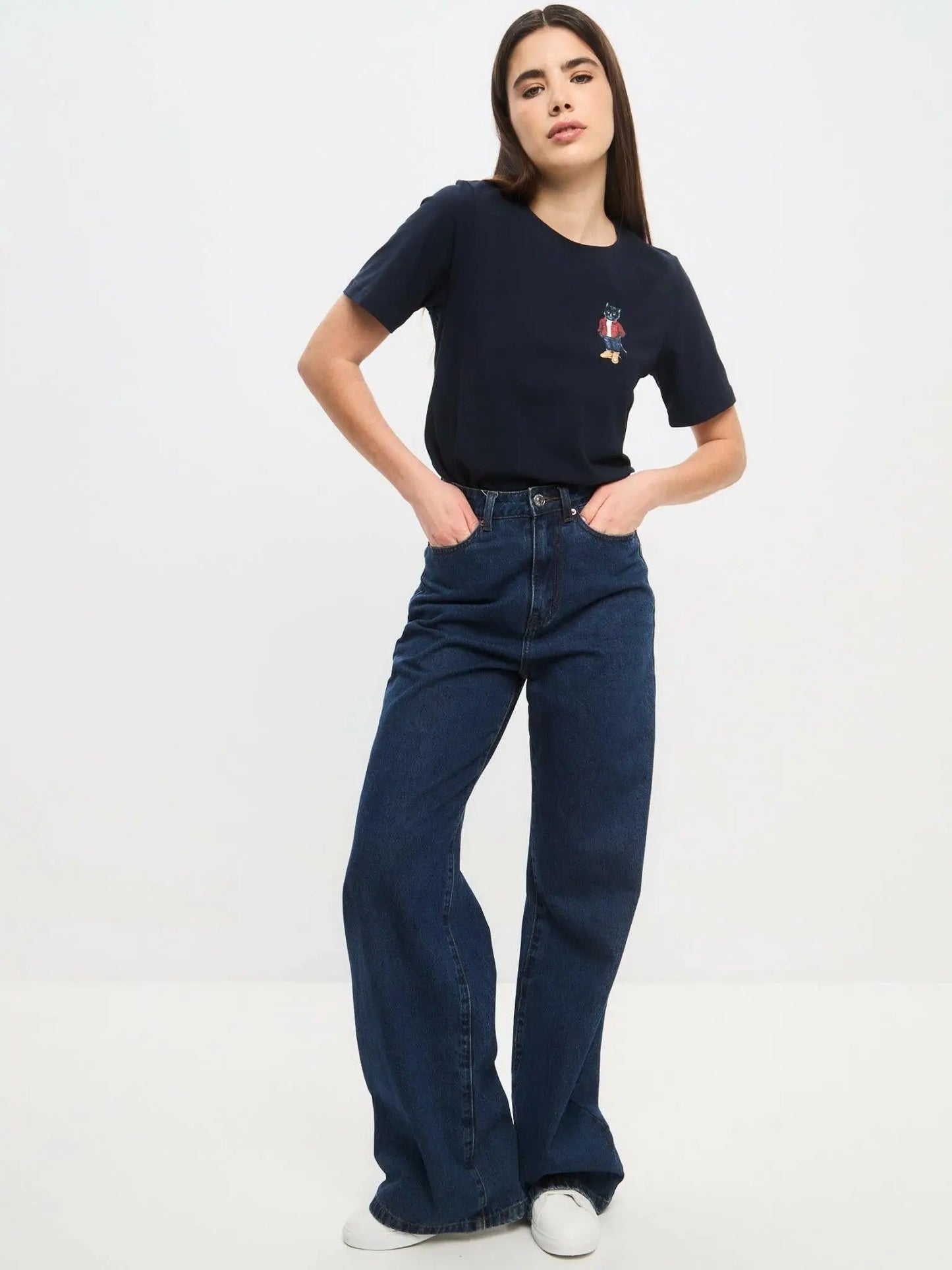 Blue t-shirt country cat - Funny Cat T-shirt | For Cat Lovers | CAT by maniita lacitta