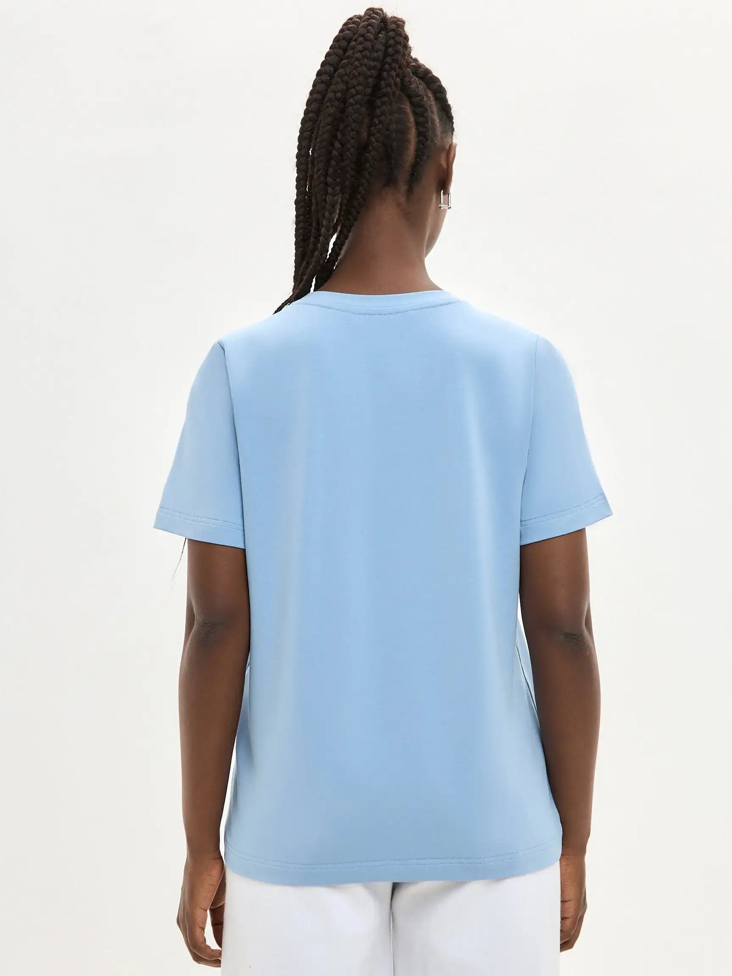 Blue Printed T-shirt WALKING CAT - T-shirt