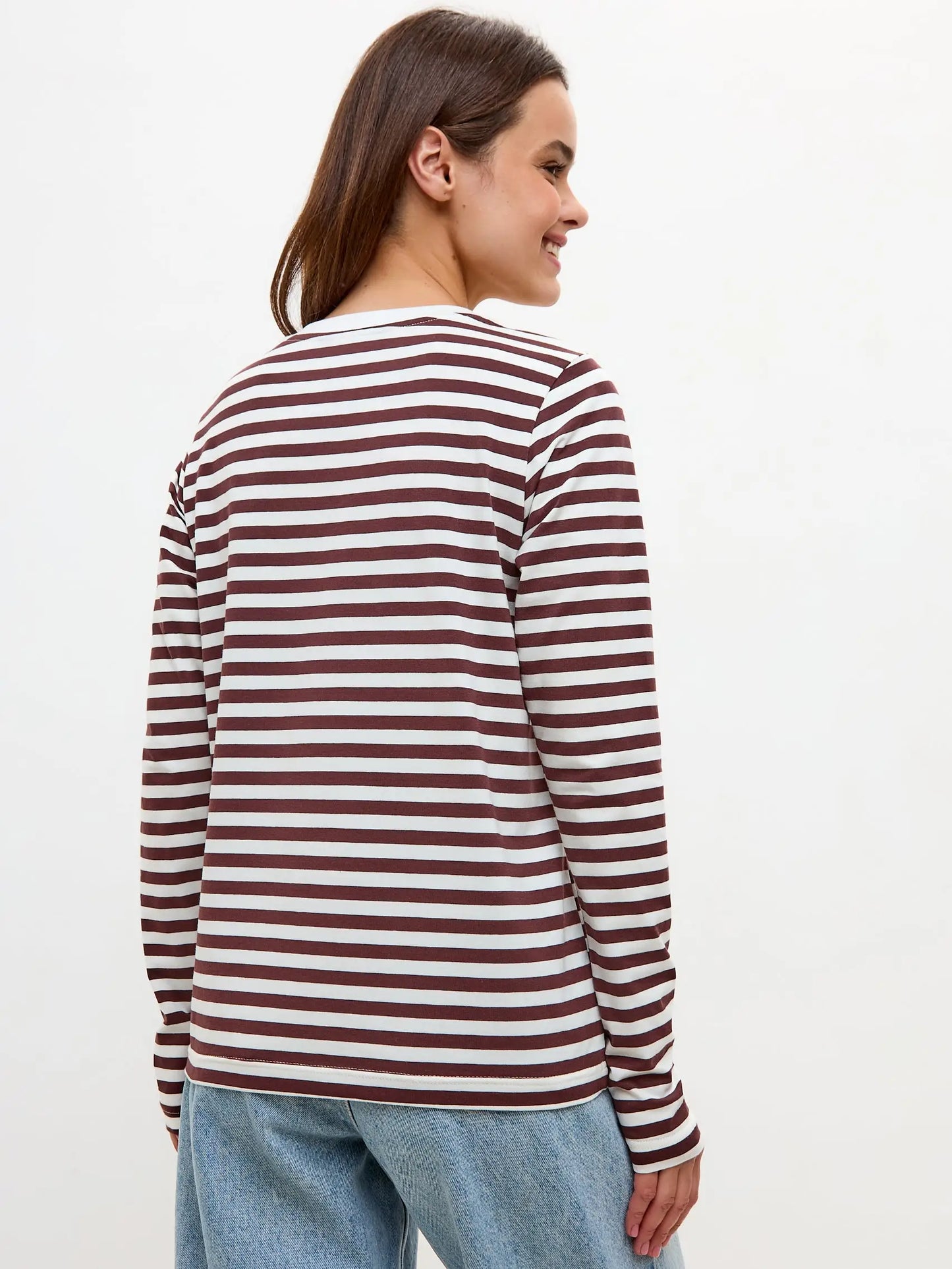 Brown longsleeve trench coat cat - Funny Cat Shirt & Striped shirt | For Cat Lovers | CAT by maniita