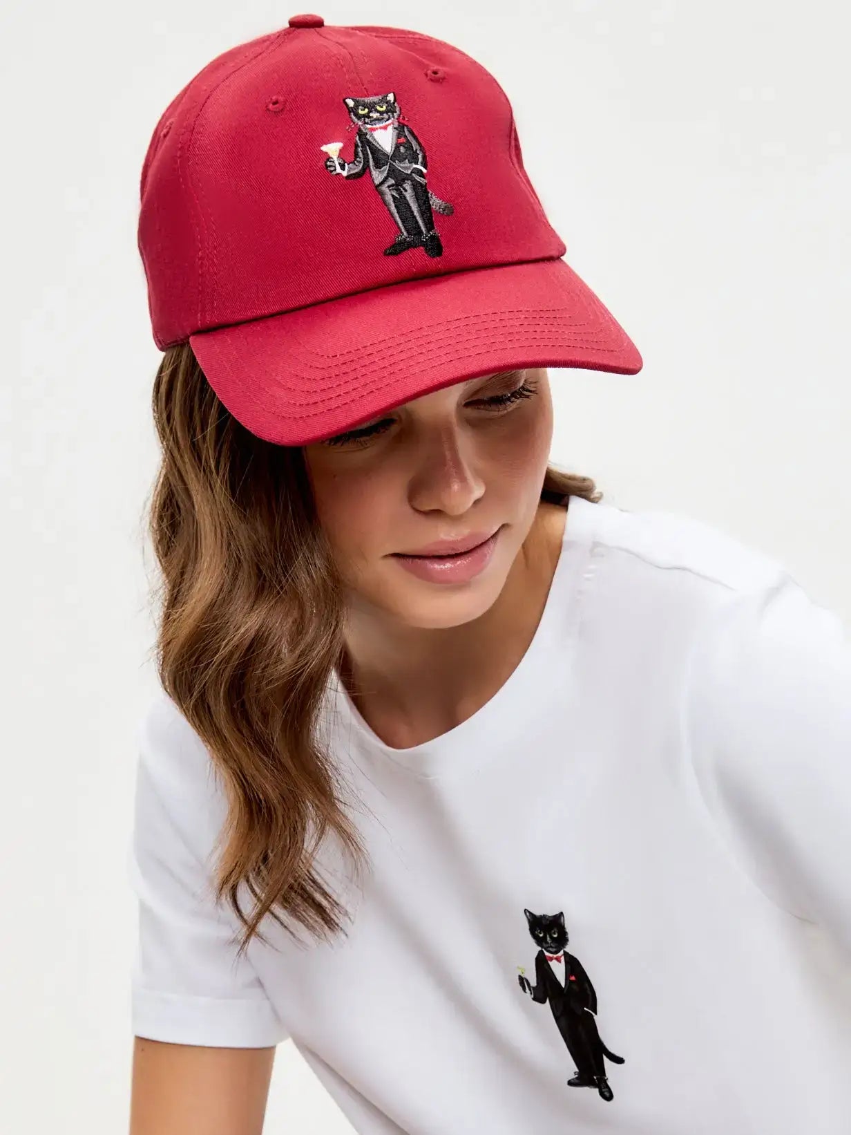Cap maroon with dandy cat - Funny Cat | For Cat Lovers | CAT by maniita lacitta