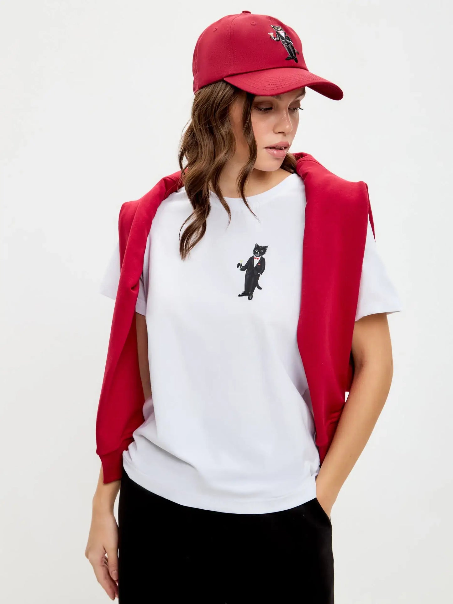 Cap maroon with dandy cat - Funny Cat | For Cat Lovers | CAT by maniita lacitta