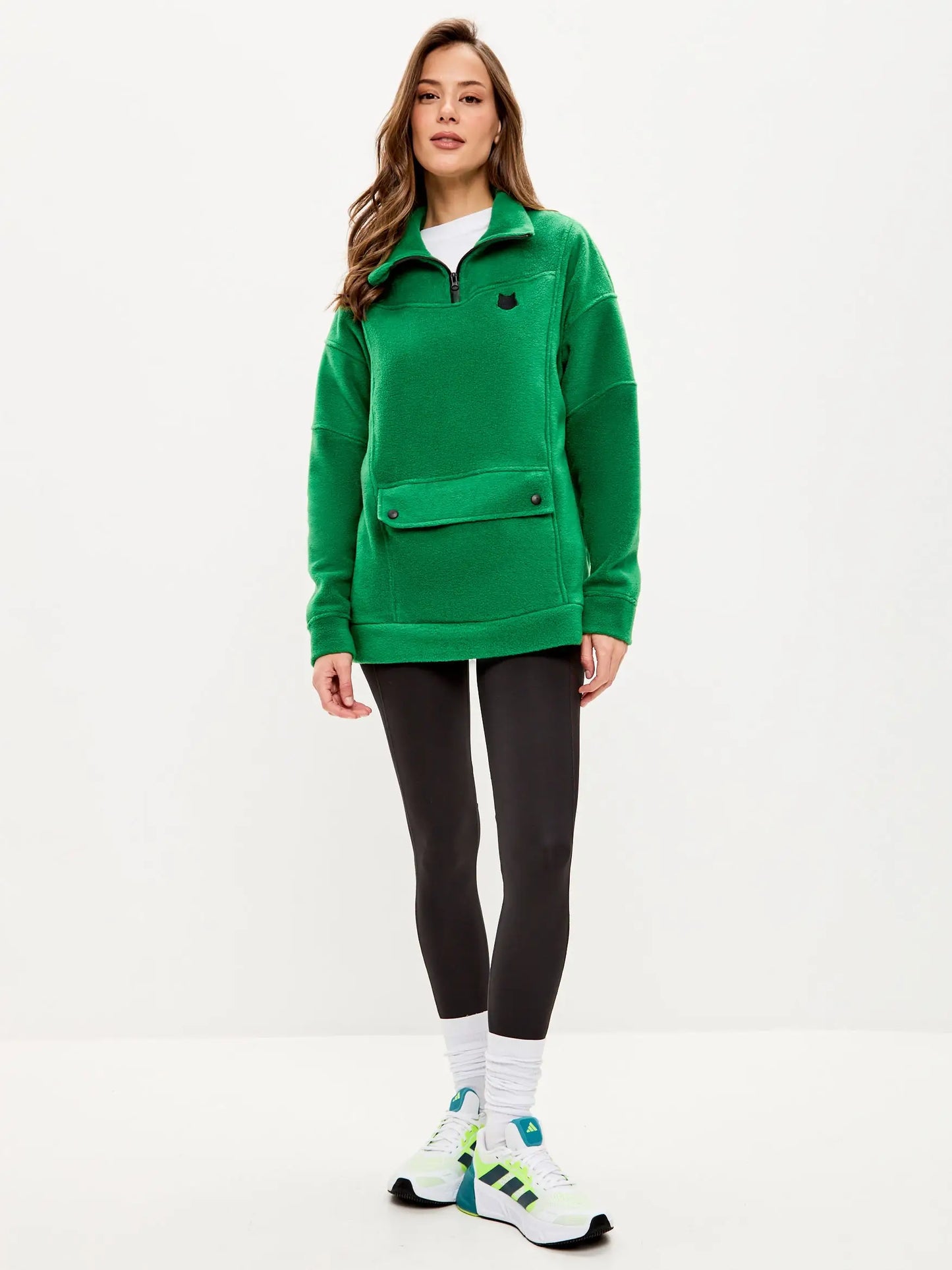 Green Fleece sweatshirt CATFLEES - Fleece (recycled)