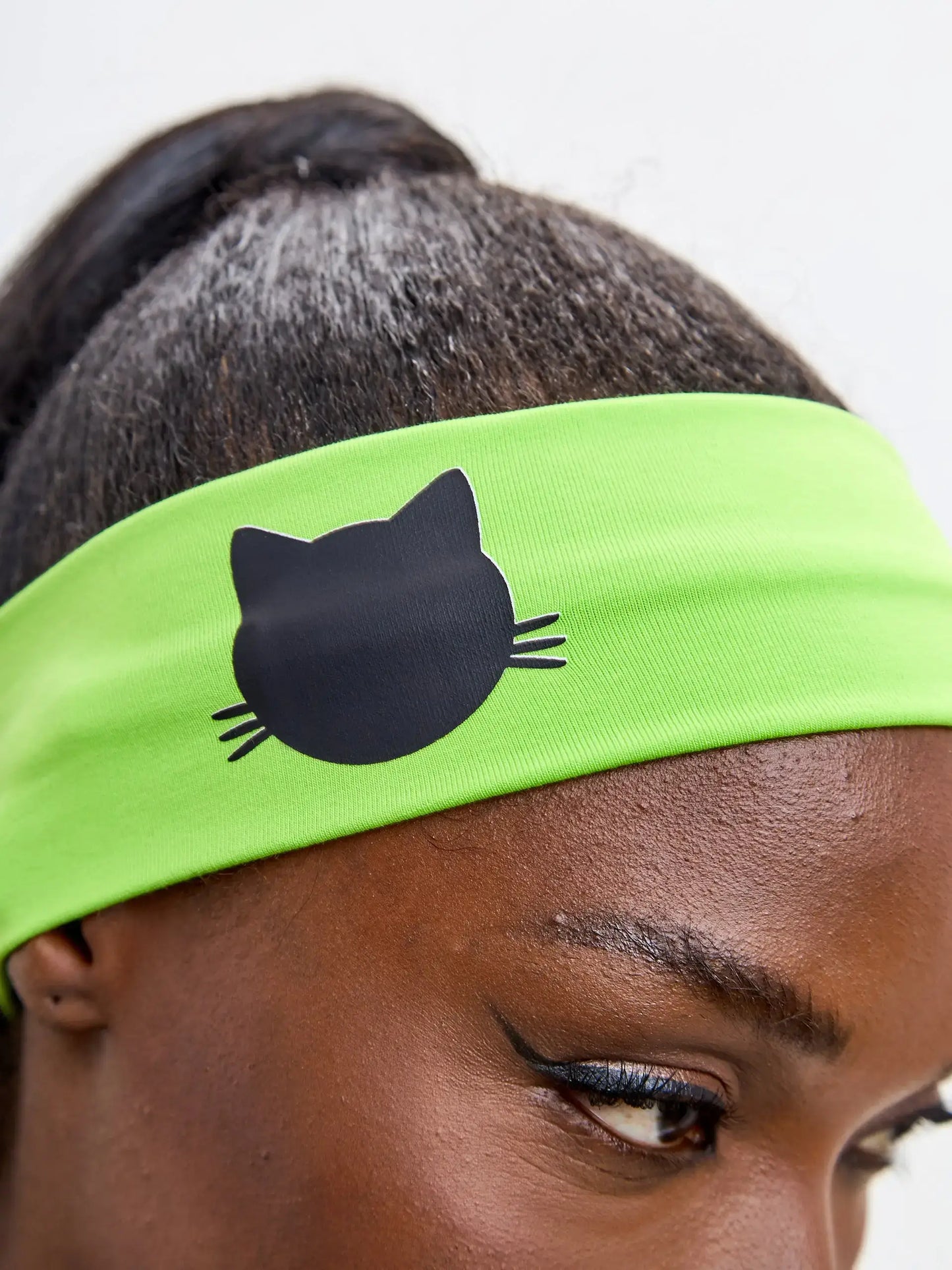 Green headband with cat - Funny Cat | For Cat Lovers | CAT by maniita lacitta