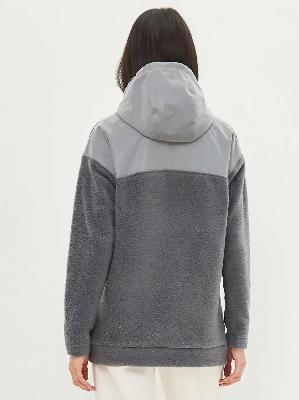 Grey fleece hoodie - Funny Cat Fleece (recycled) | For Cat Lovers | CAT by maniita lacitta