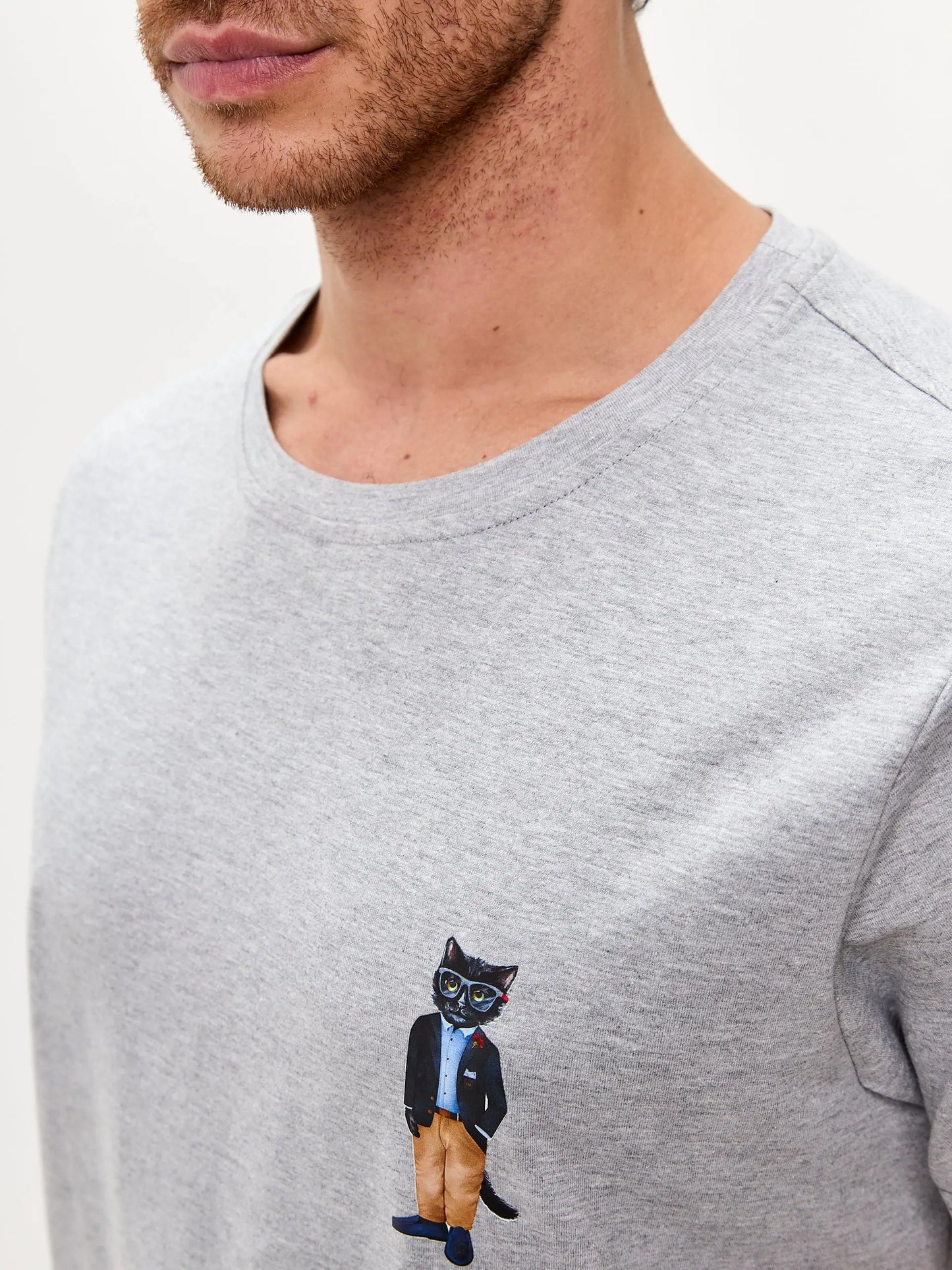 Grey Printed T-shirt REGATTA CAT - T-shirt