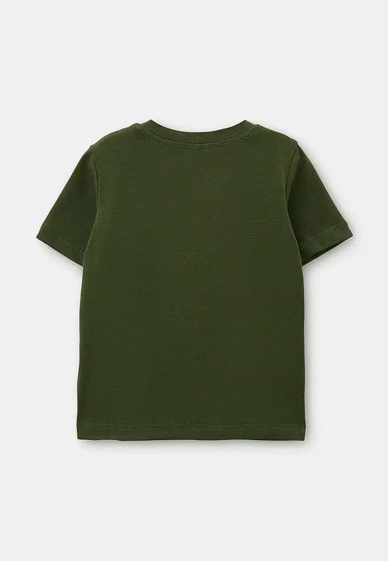 Khaki Printed T-shirt PIRAT CAT - T-shirt