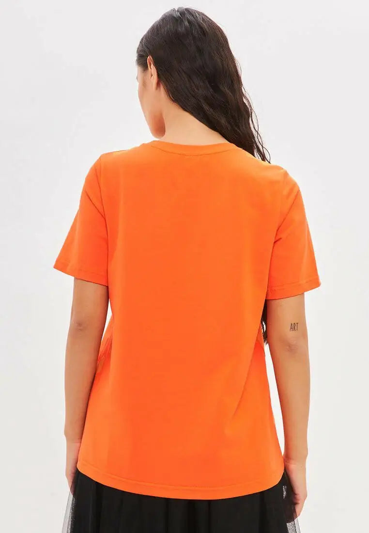 Orange t-shirt rocker cat - Funny Cat T-shirt | For Cat Lovers | CAT by maniita lacitta