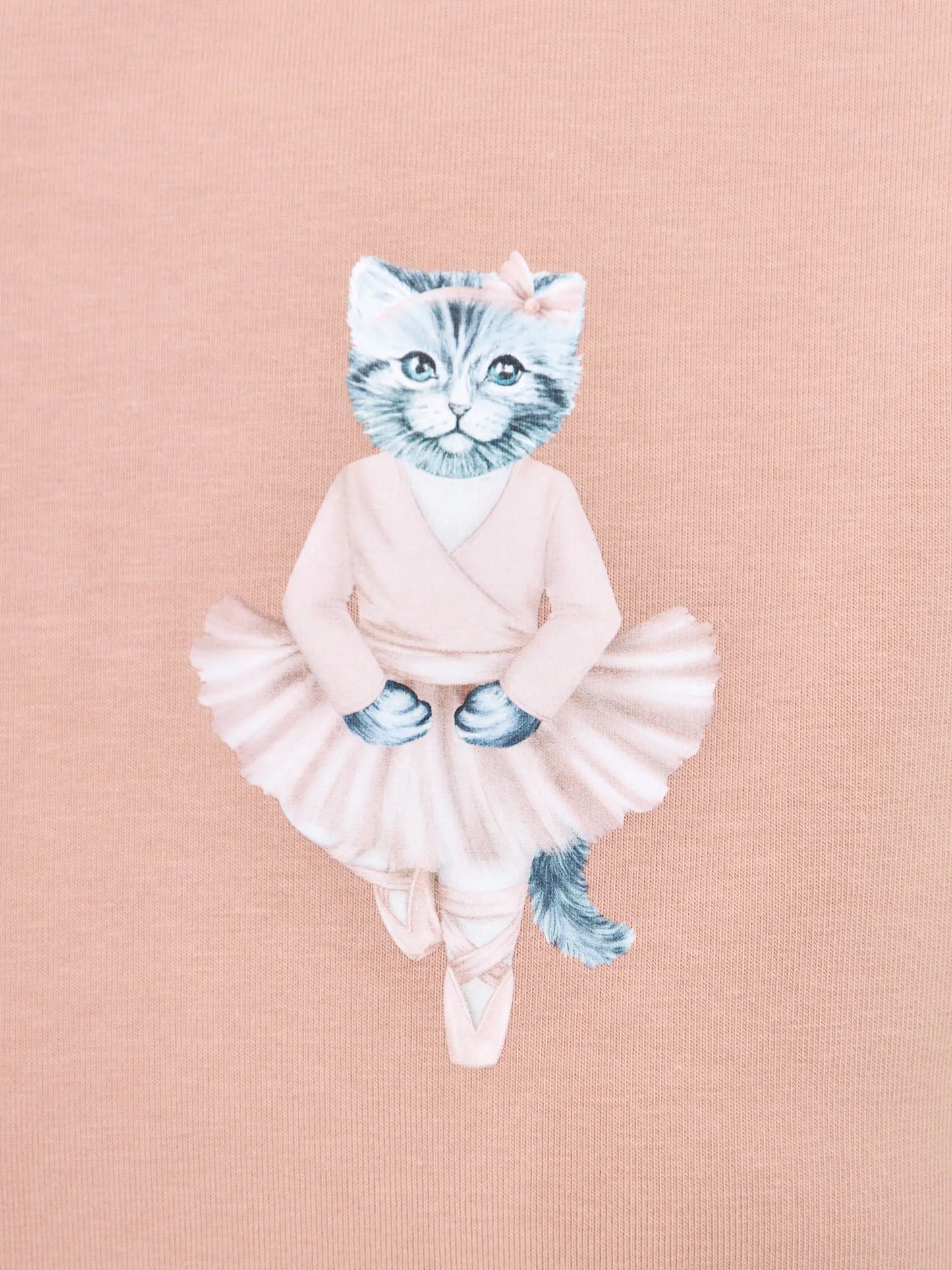 Pink Printed T-shirt BALLET CAT - T-shirt