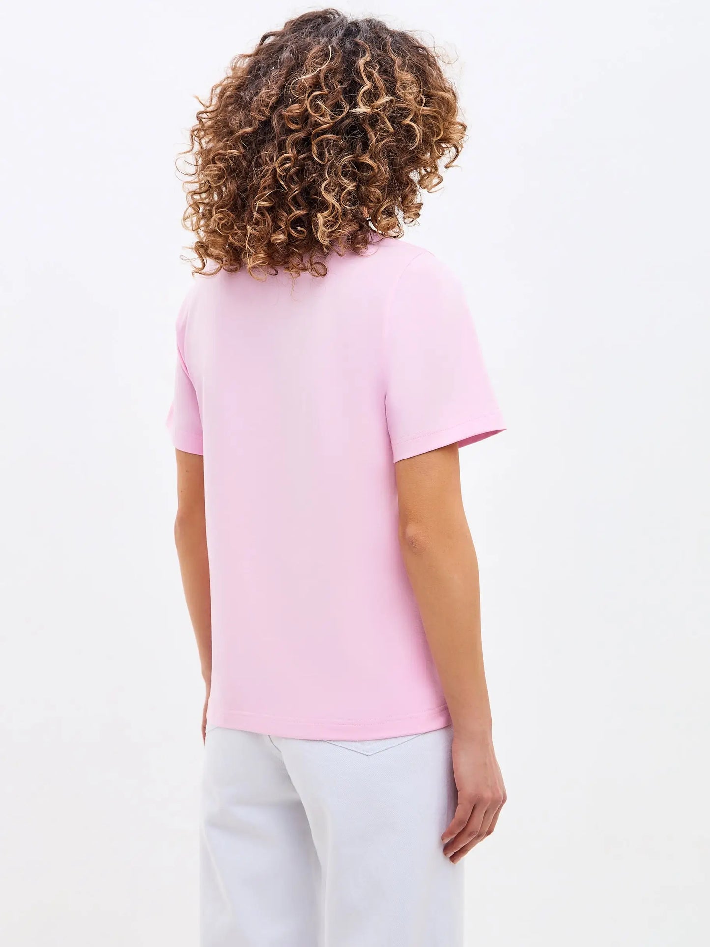 Pink t-shirt white rider cat - Funny Cat T-shirt | For Cat Lovers | CAT by maniita lacitta