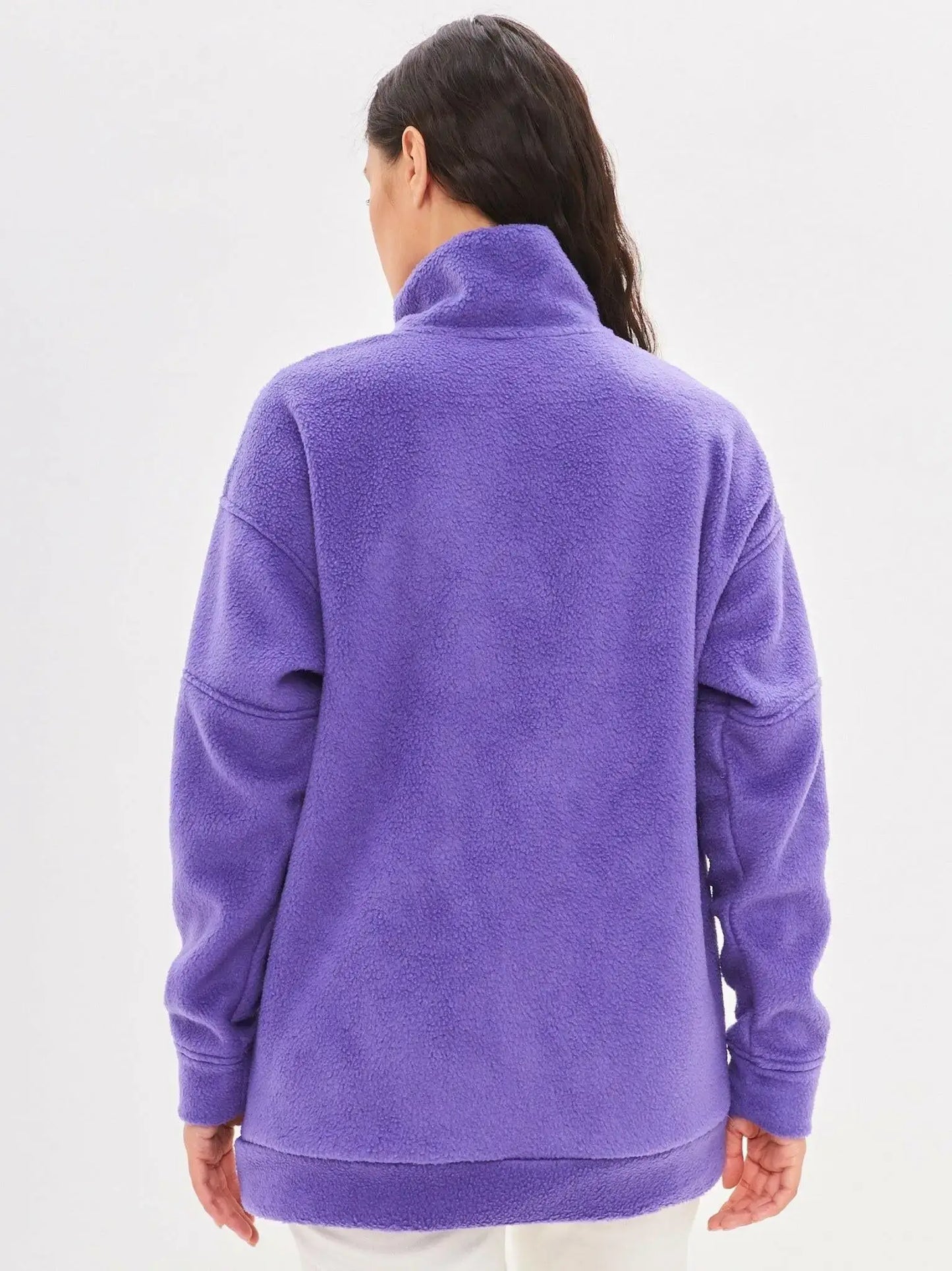 Purple fleece sweatshirt - Funny Cat Fleece (recycled) | For Cat Lovers | CAT by maniita lacitta