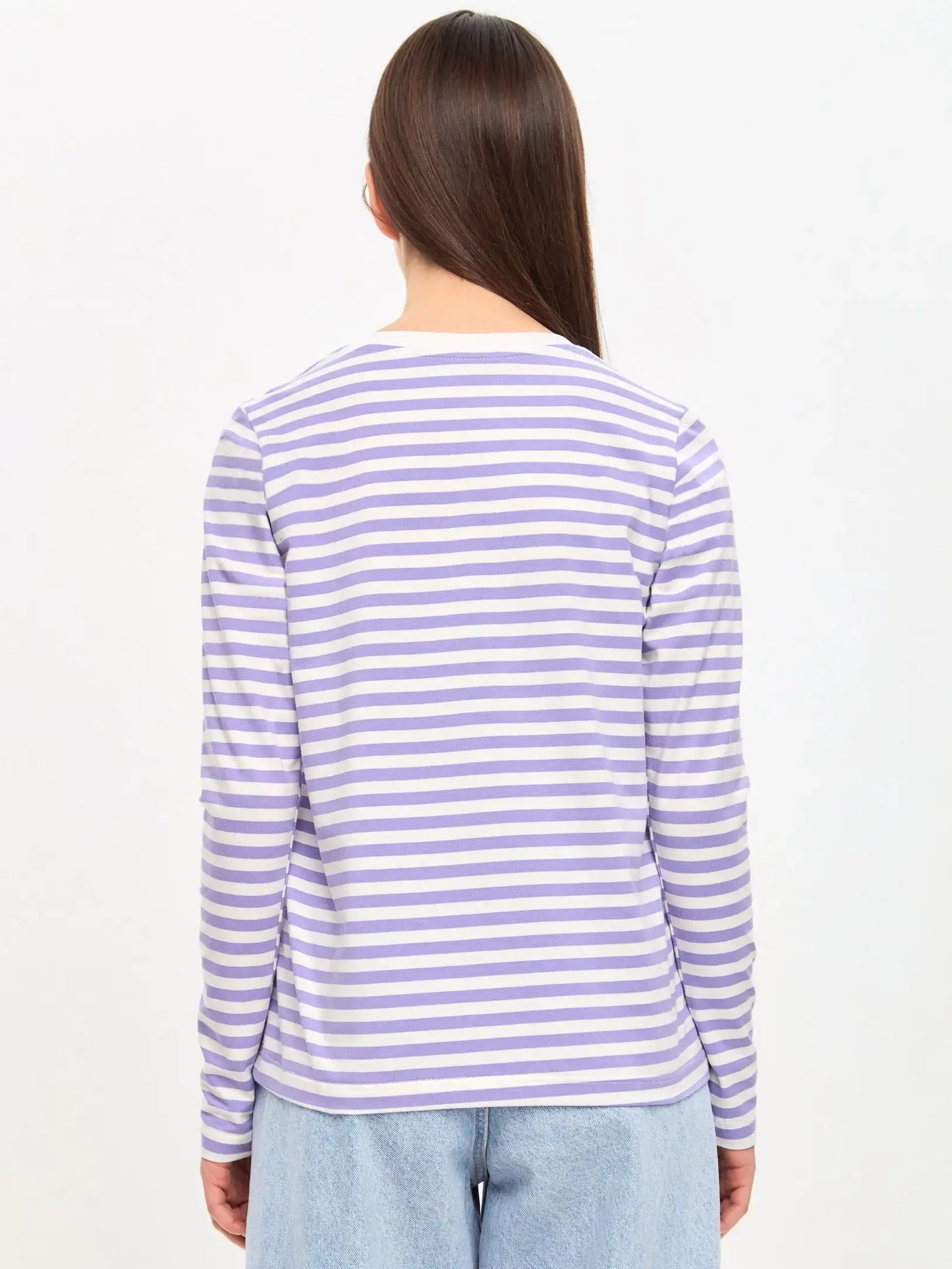 Purple Printed Longsleeve WALKING CAT - Shirt & Striped shirt
