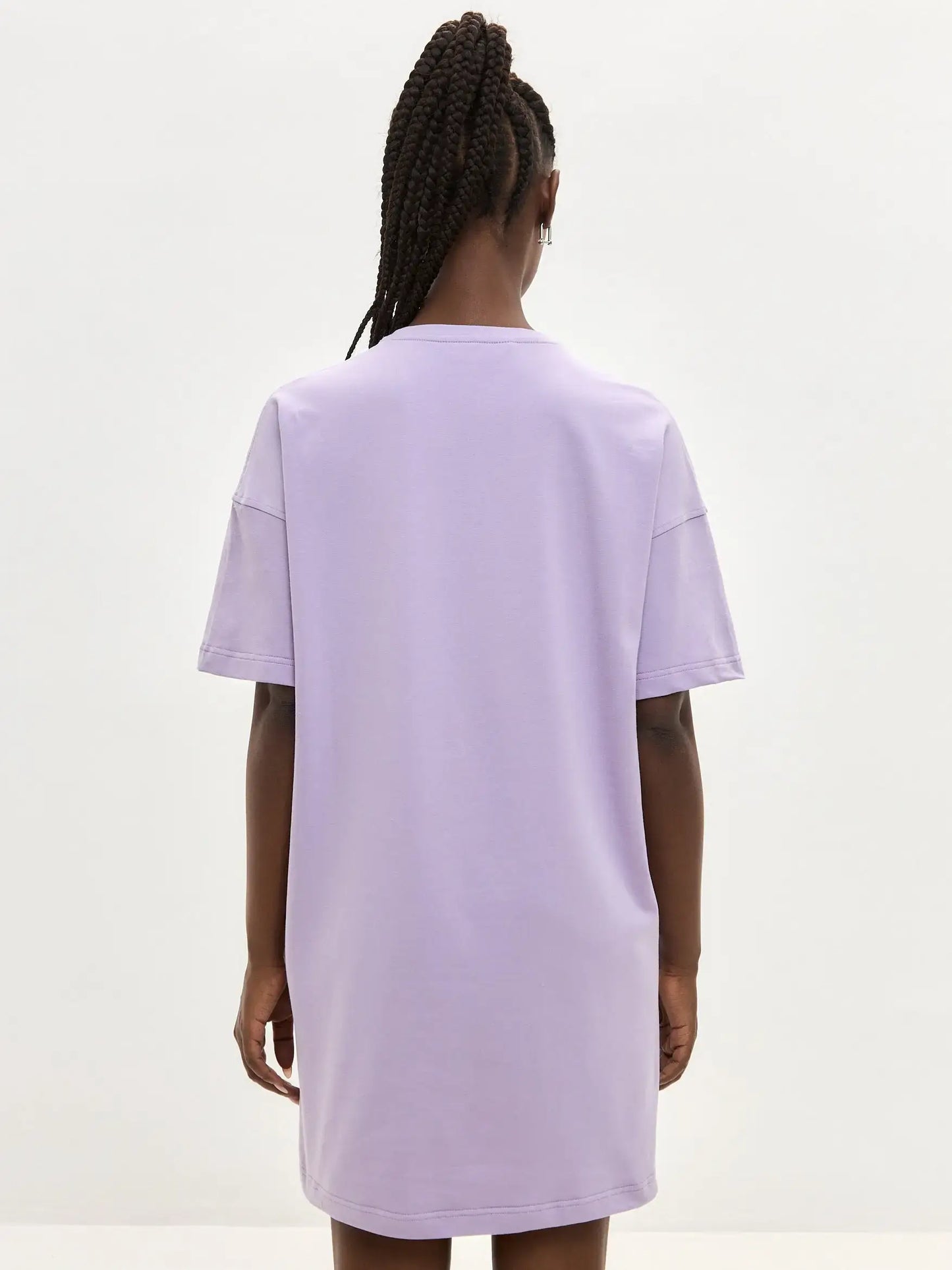 Purple Printed oversized T-shirt SPA CAT - Loungewear