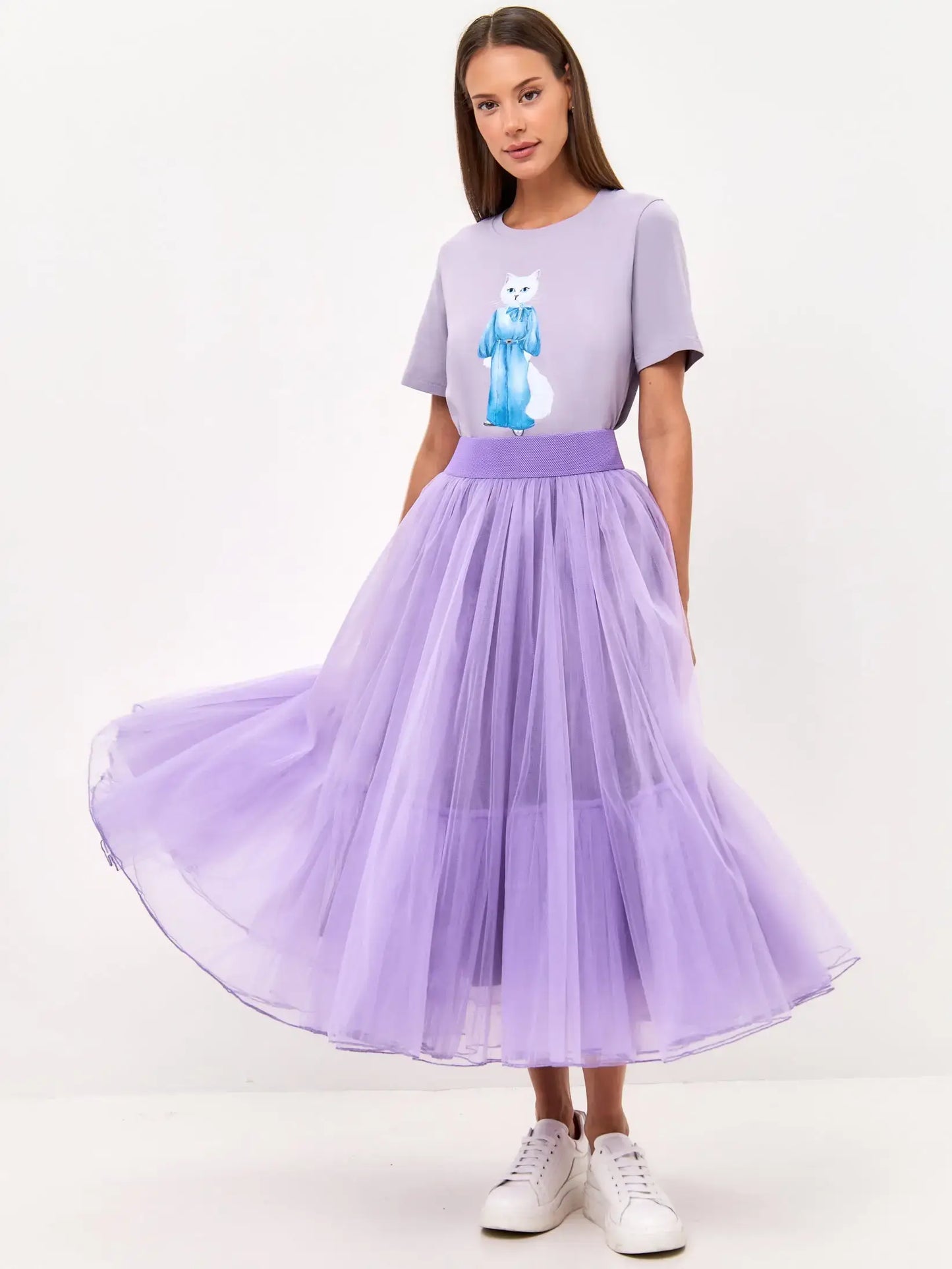 Purple Tulle skirt Princess - Bottom