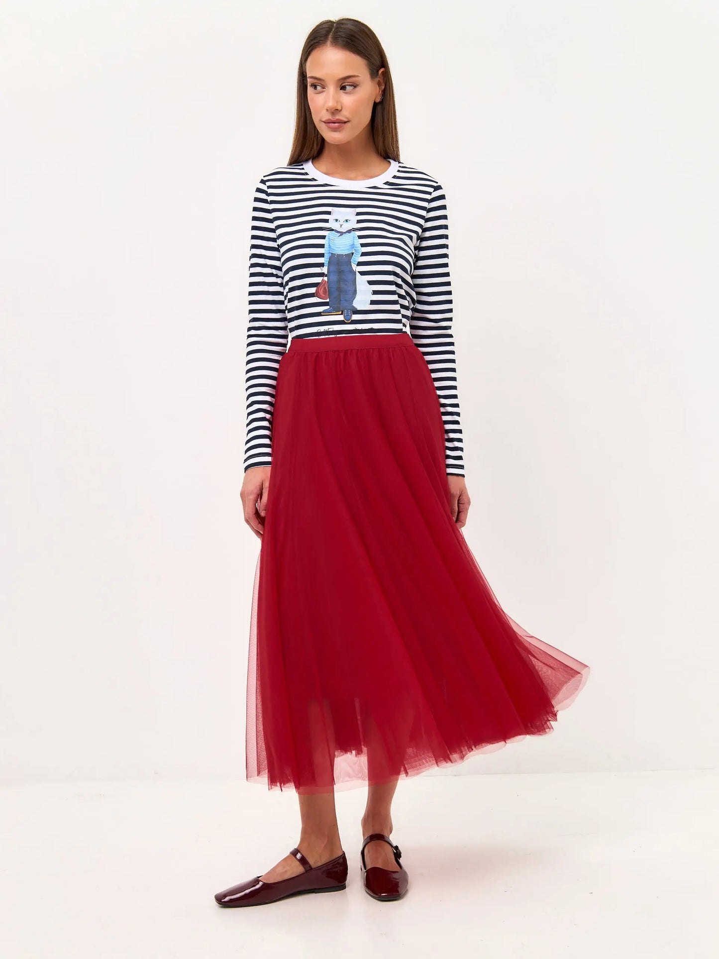 Red tulle skirt rocky - Funny Cat Bottom | For Cat Lovers | CAT by maniita lacitta