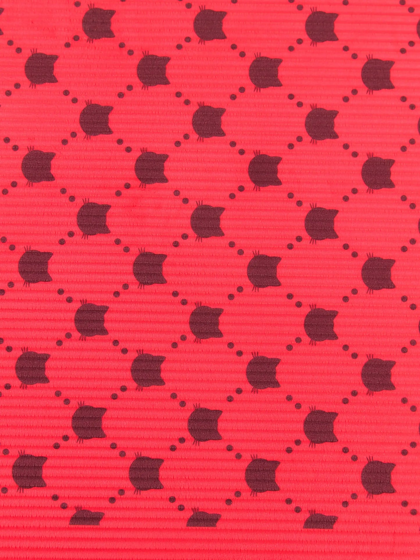 Red yoga & fitness mat with cat - Funny Cat | For Cat Lovers | CAT by maniita lacitta