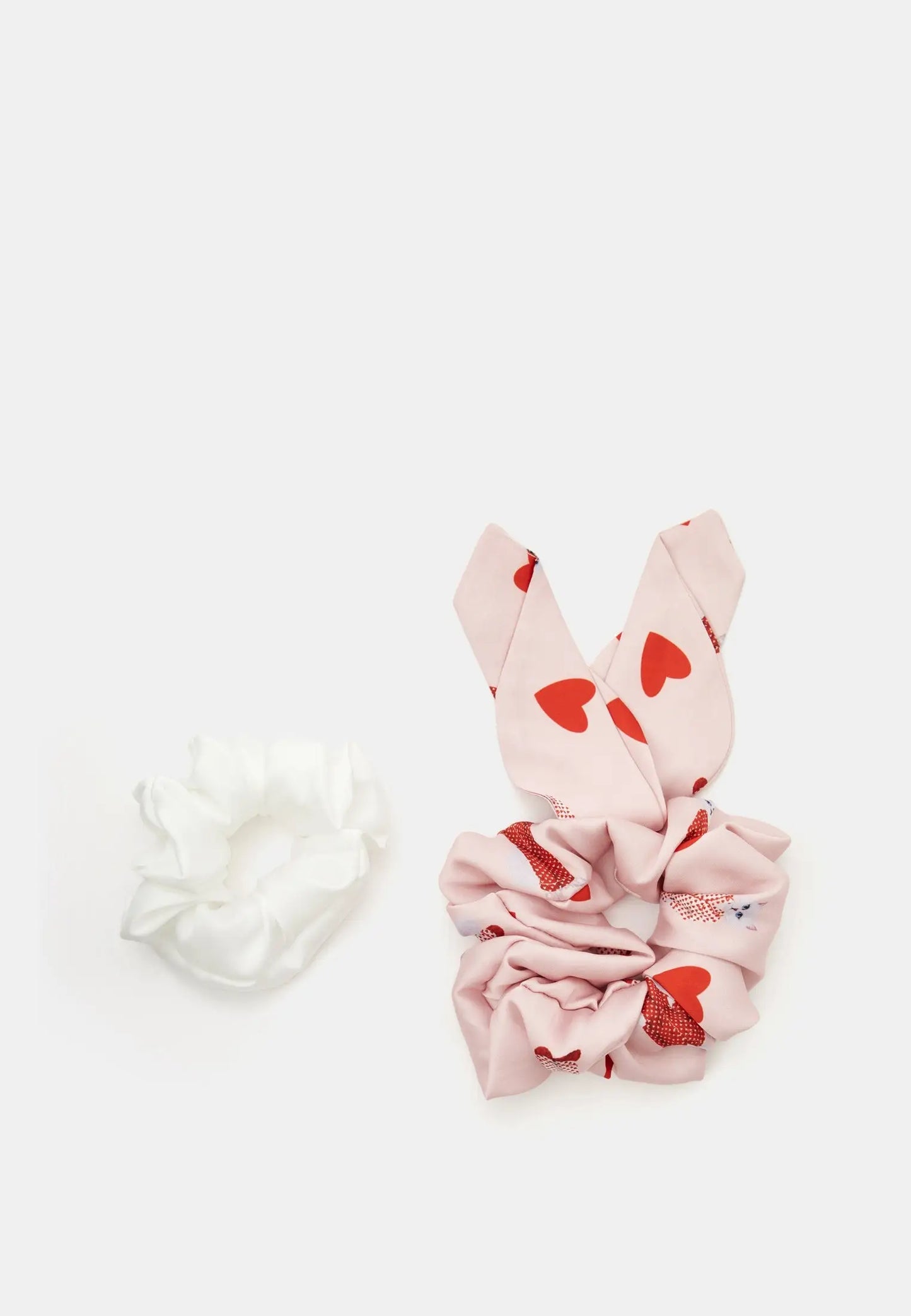 Set of 2 silk scrunchies - Funny Cat | For Cat Lovers | CAT by maniita lacitta