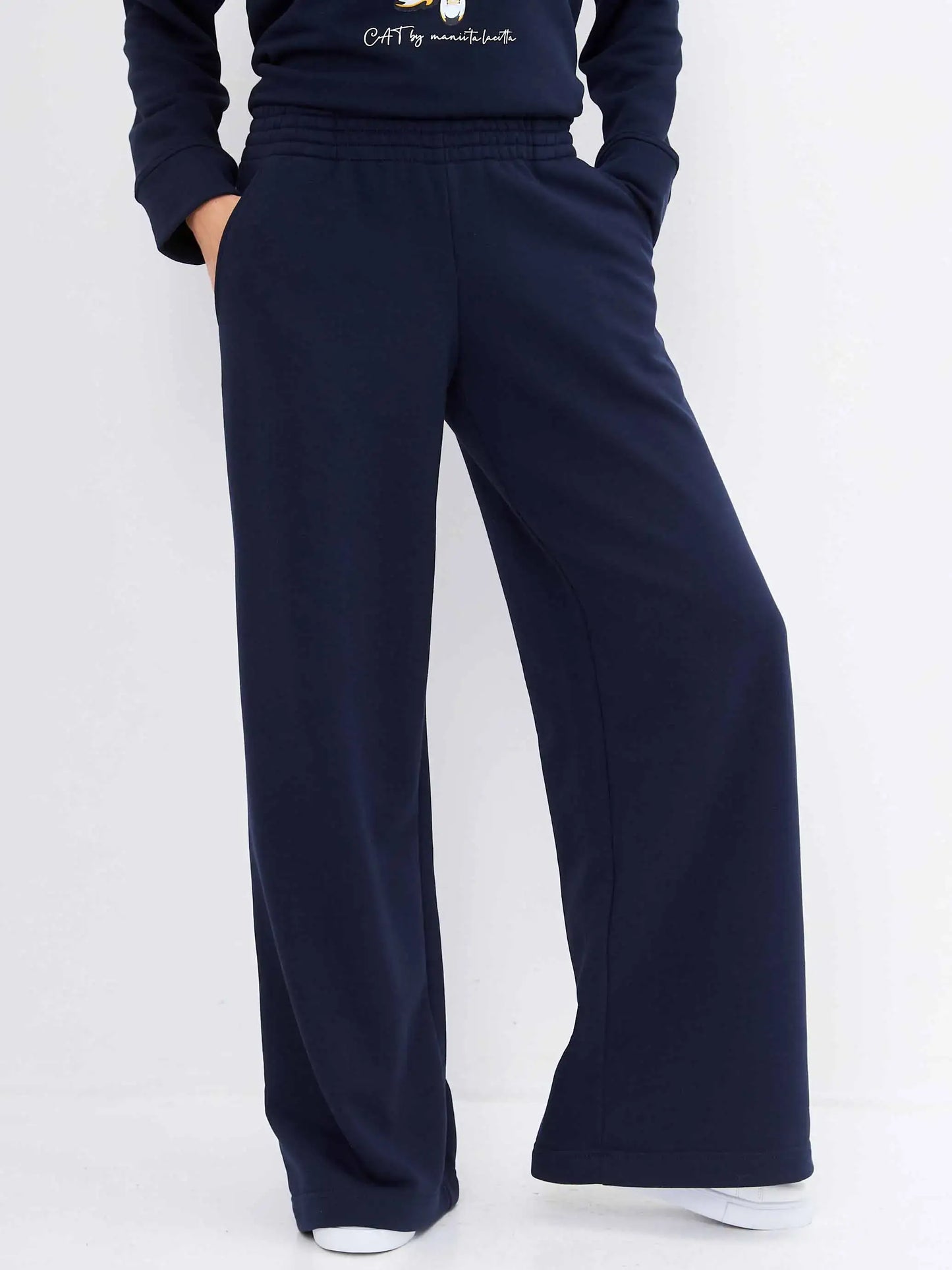 Set: sports chic suit navy with a cat print sport casual cat - Funny Cat | For Cat Lovers | CAT by maniita lacitta