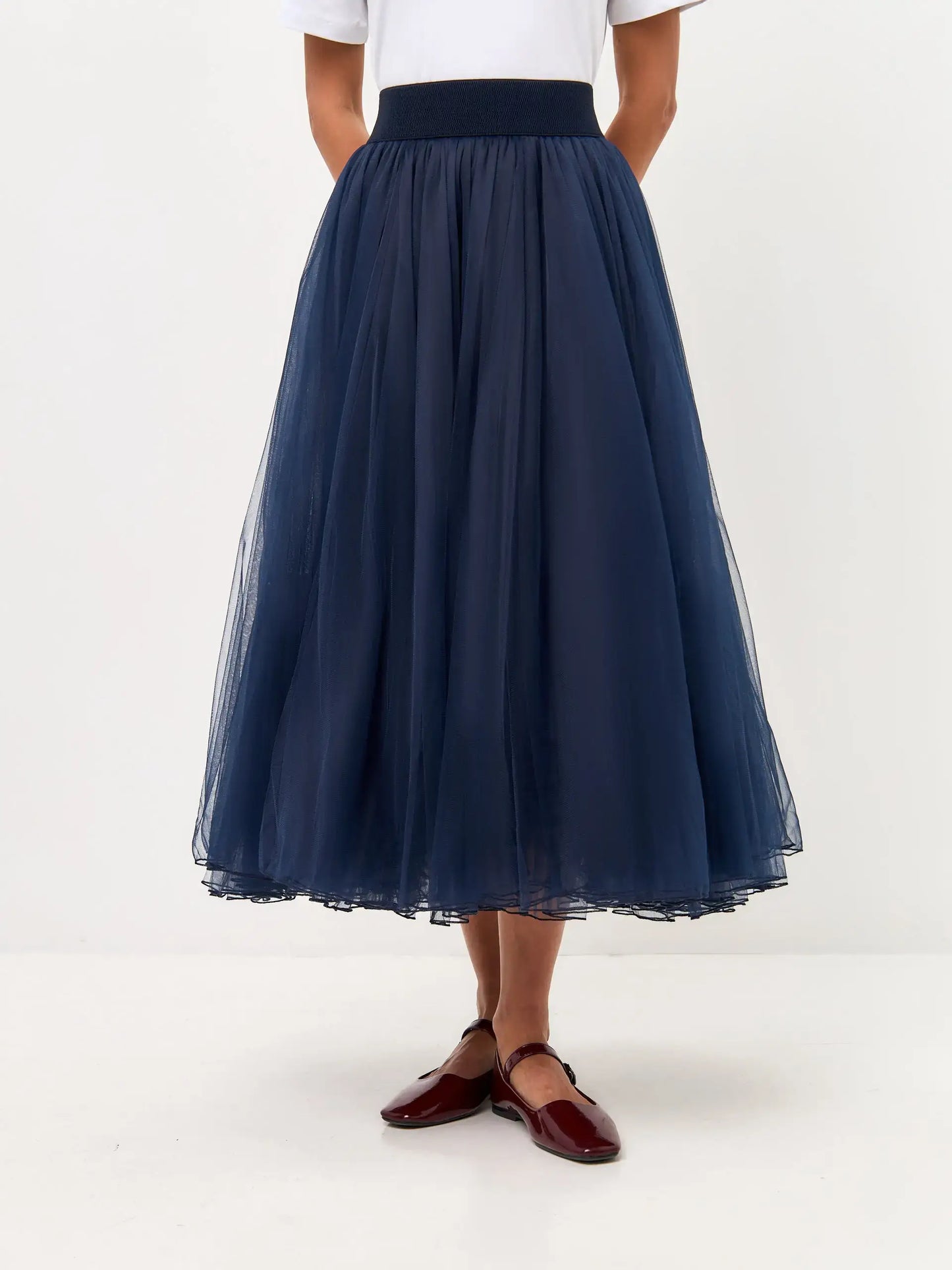 Blue Tulle skirt Princess - XS / Blue / Regular - Bottom