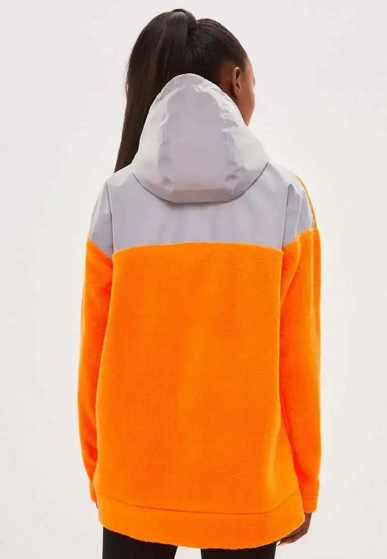 Sport set: orange fleece hoodie & black women’s leggins - Funny Cat | For Cat Lovers | CAT by maniita lacitta