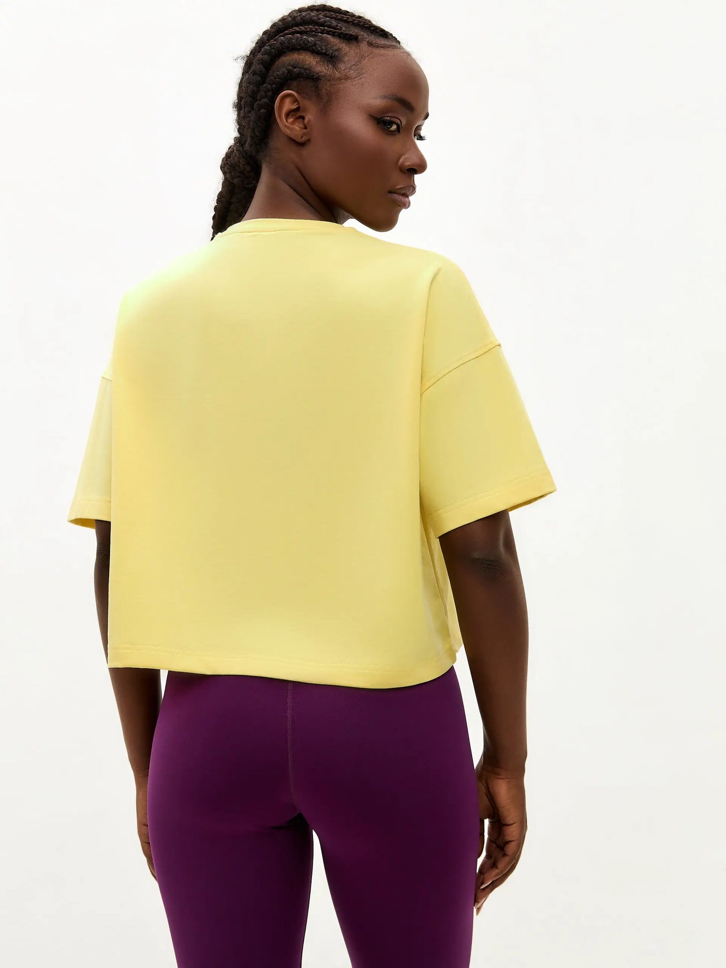 Sport set: purple leggins and yellow oversized t-shirt with cat print - Funny Cat | For Cat Lovers | CAT by maniita