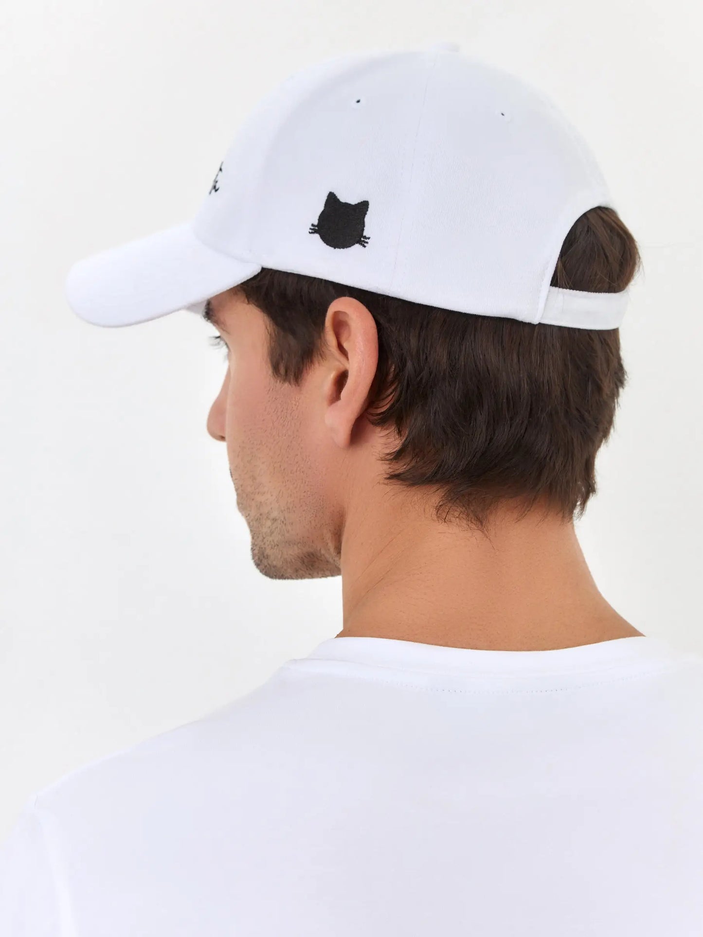 White cap with logo cat - Funny Cat | For Cat Lovers | CAT by maniita lacitta