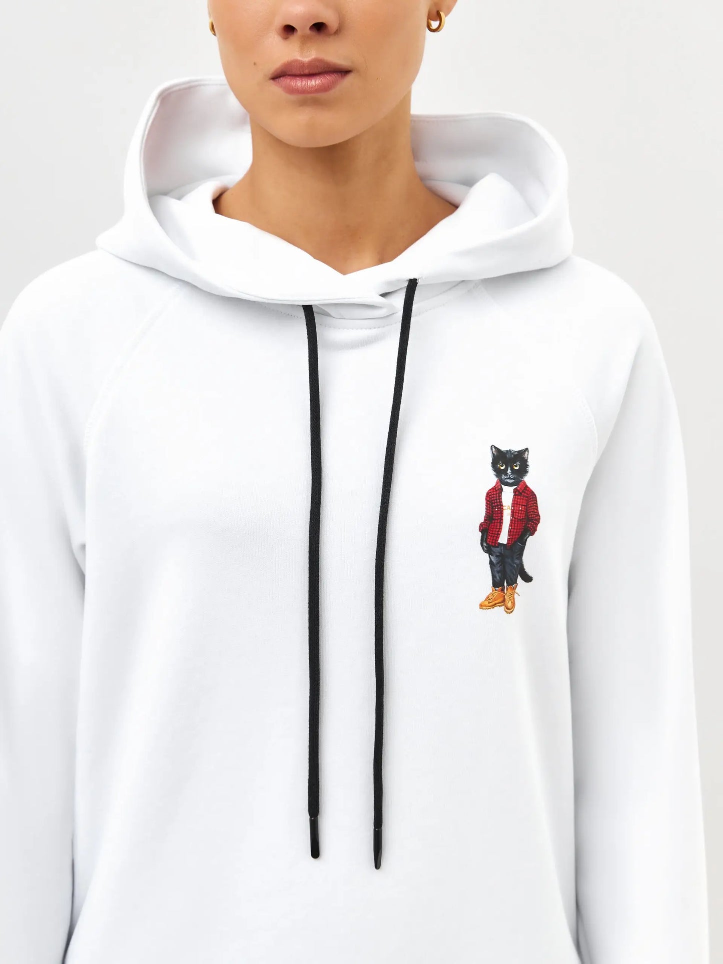 White hoodie country cat - Funny Cat Hoodie & sweatshirt | For Cat Lovers | CAT by maniita