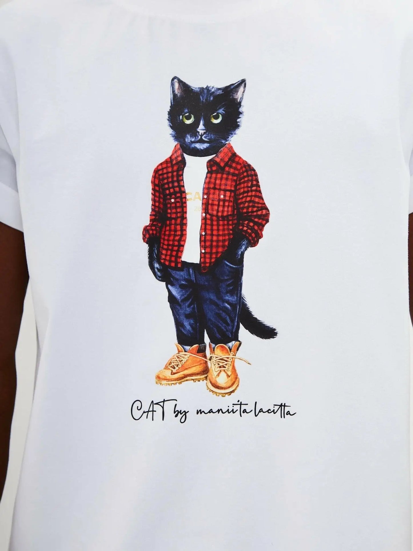 Printed T-shirt COUNTRY CAT - Maniita Lacitta