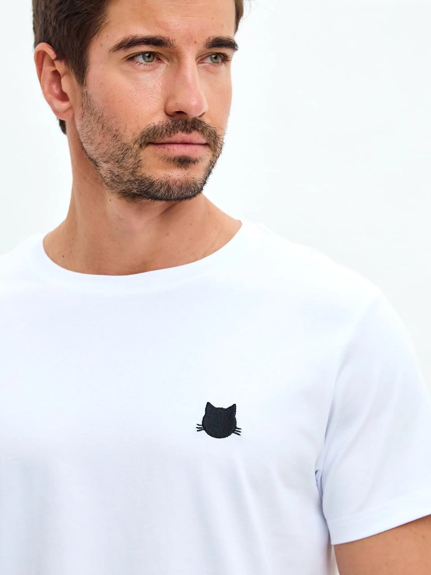 White t-shirt logo cat - Funny Cat T-shirt | For Cat Lovers | CAT by maniita lacitta