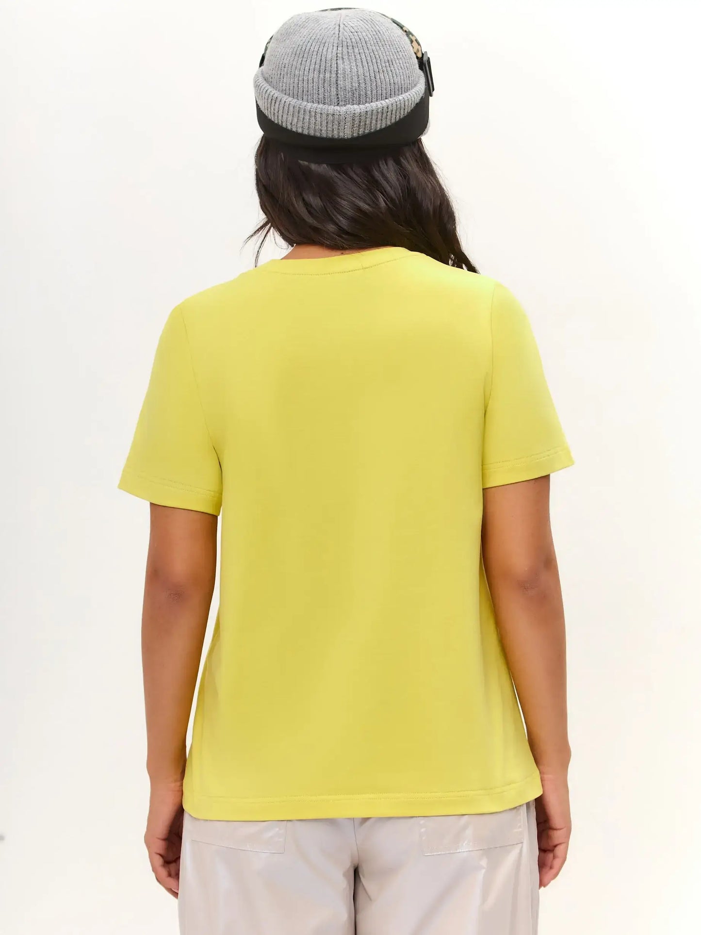 Yellow Printed T-shirt SKI CAT - T-shirt