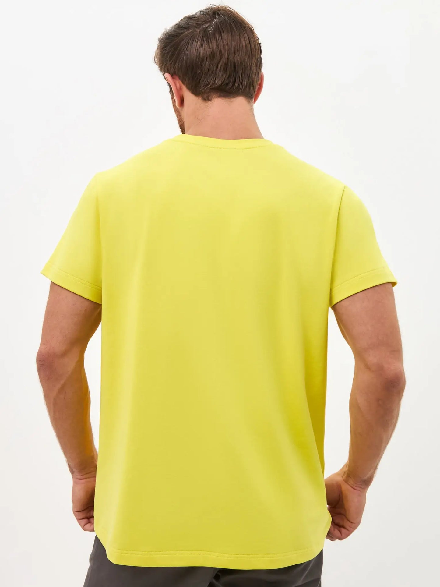 Yellow Printed T-shirt SKI CAT - T-shirt