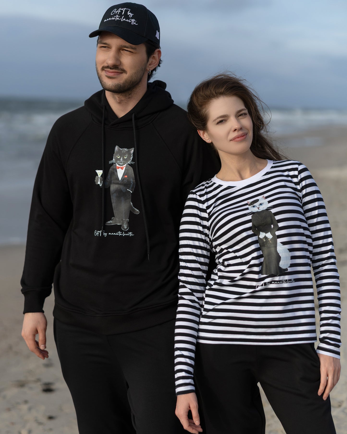 Black longsleeve cat drama queen