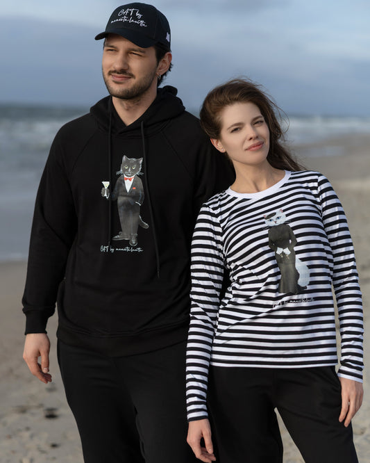 Black longsleeve cat drama queen