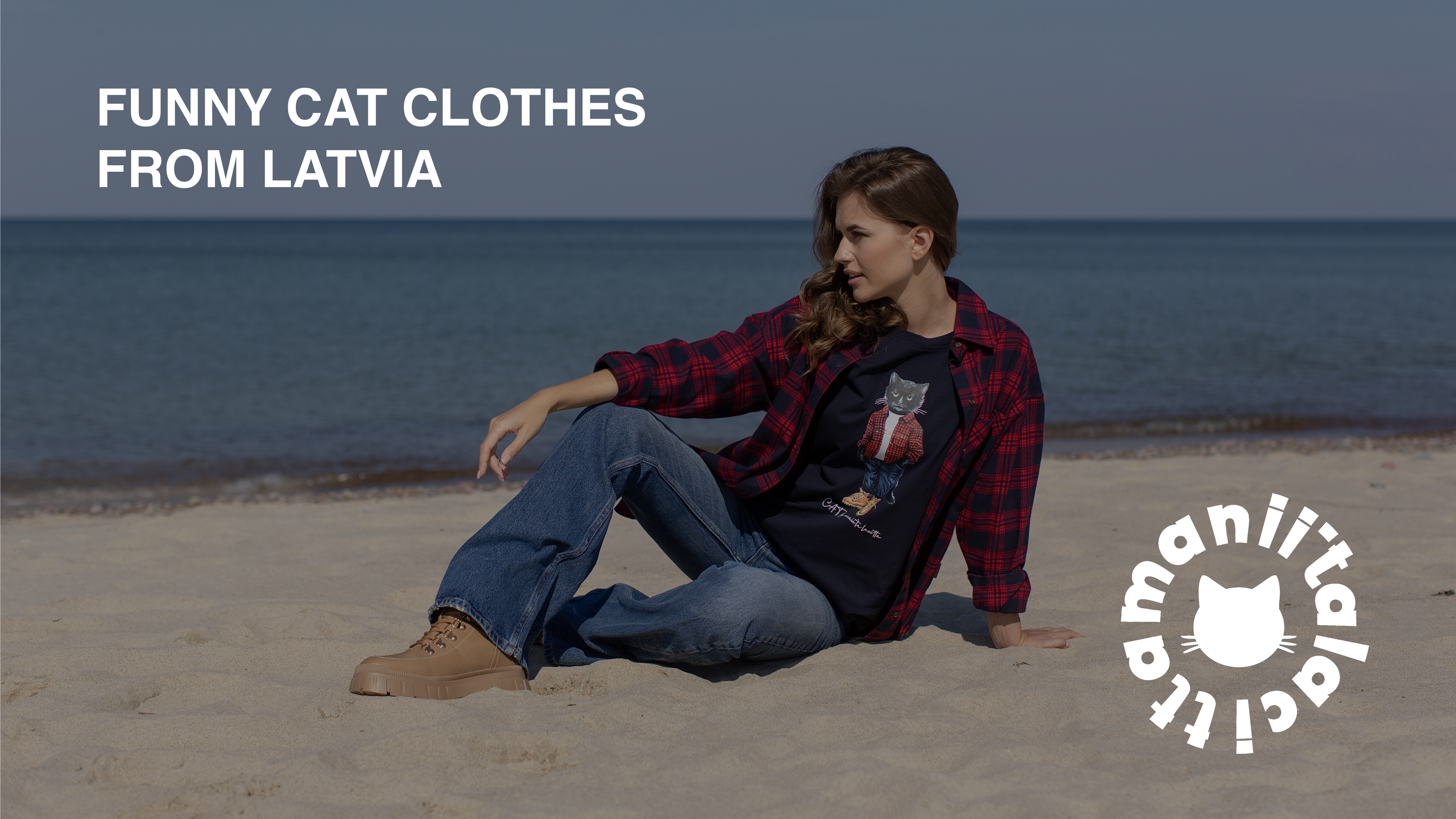 Load video: Cat print clothing Cat by maniita lacitta