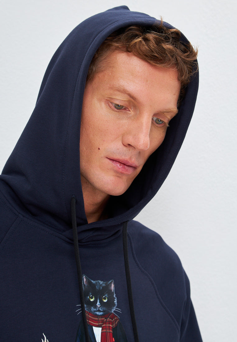 Sudadera burdeos gato de año nuevo (copia)