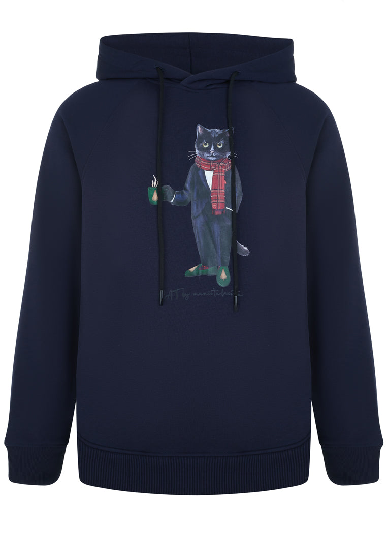 Sudadera burdeos gato de año nuevo (copia)