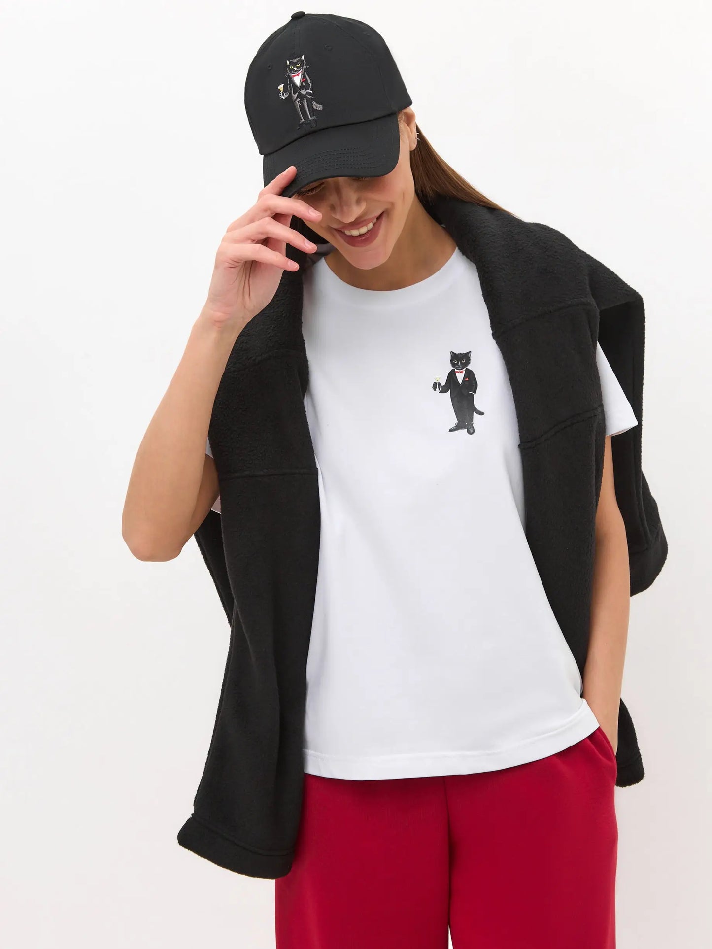 Black cap with dandy cat - Funny Cat | For Cat Lovers | CAT by maniita lacitta