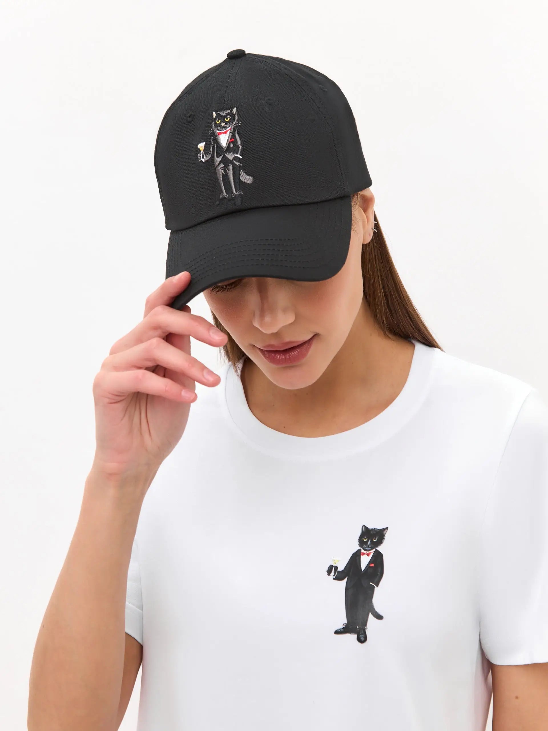 Black cap with dandy cat - Funny Cat | For Cat Lovers | CAT by maniita lacitta