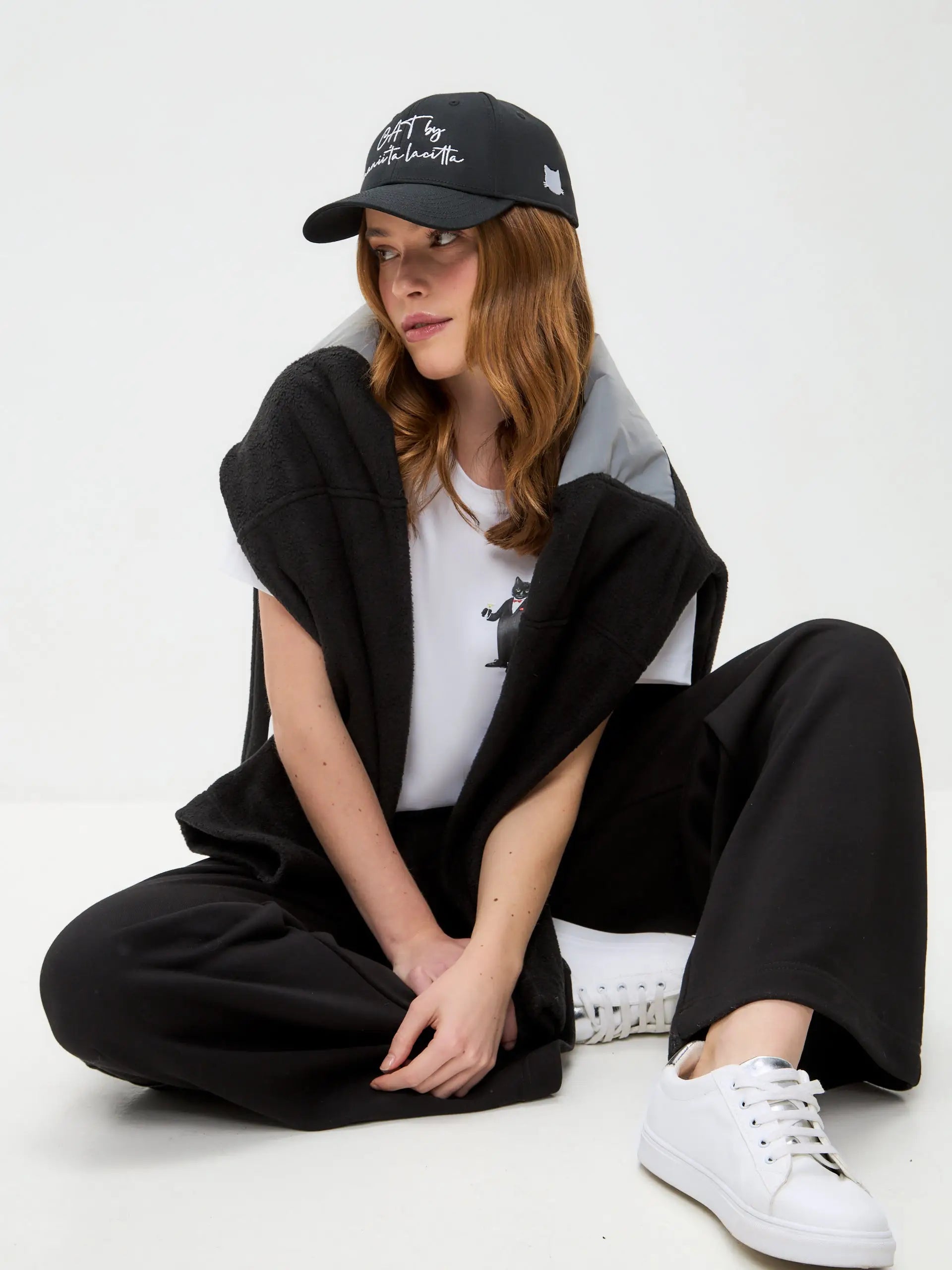 Black cap with logo cat - Funny Cat | For Cat Lovers | CAT by maniita lacitta