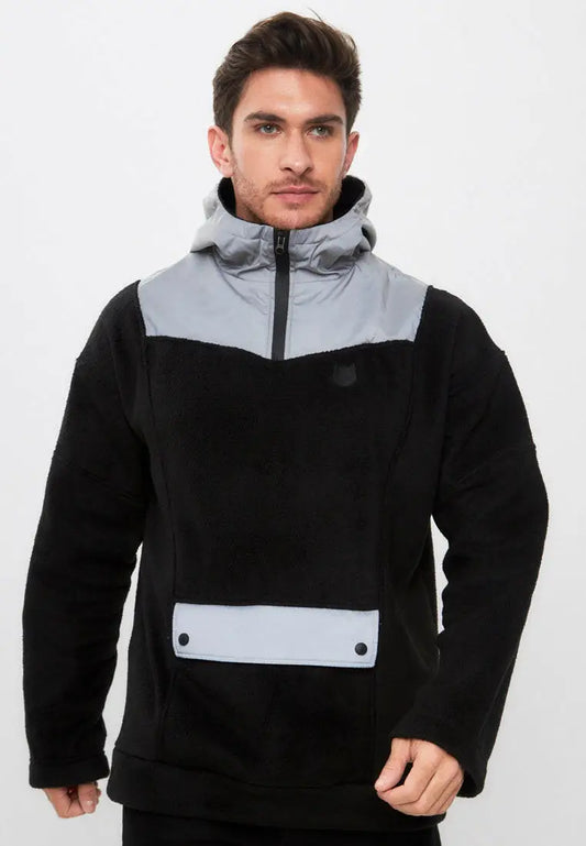 Black fleece hoodie catrainm - Funny Cat Fleece (recycled) | For Cat Lovers | CAT by maniita lacitta